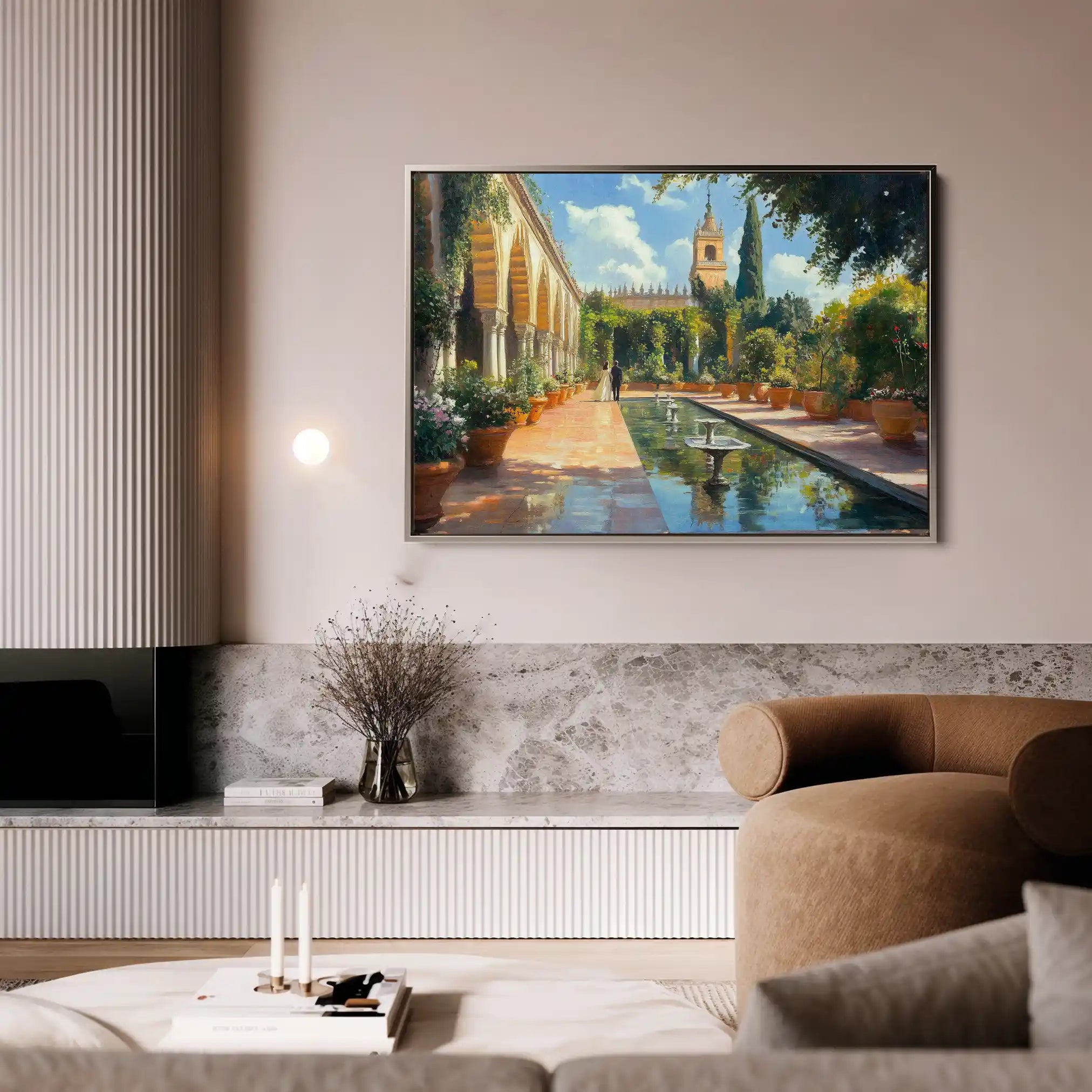 Landscape 488 Canvas Art 90 x 60 cm / Stretched on hidden frame