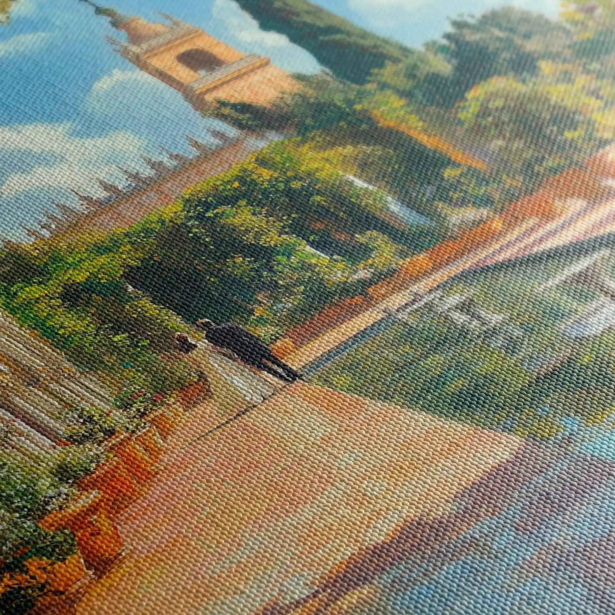 Landscape 488 Canvas Art 90 x 60 cm / Stretched on hidden frame