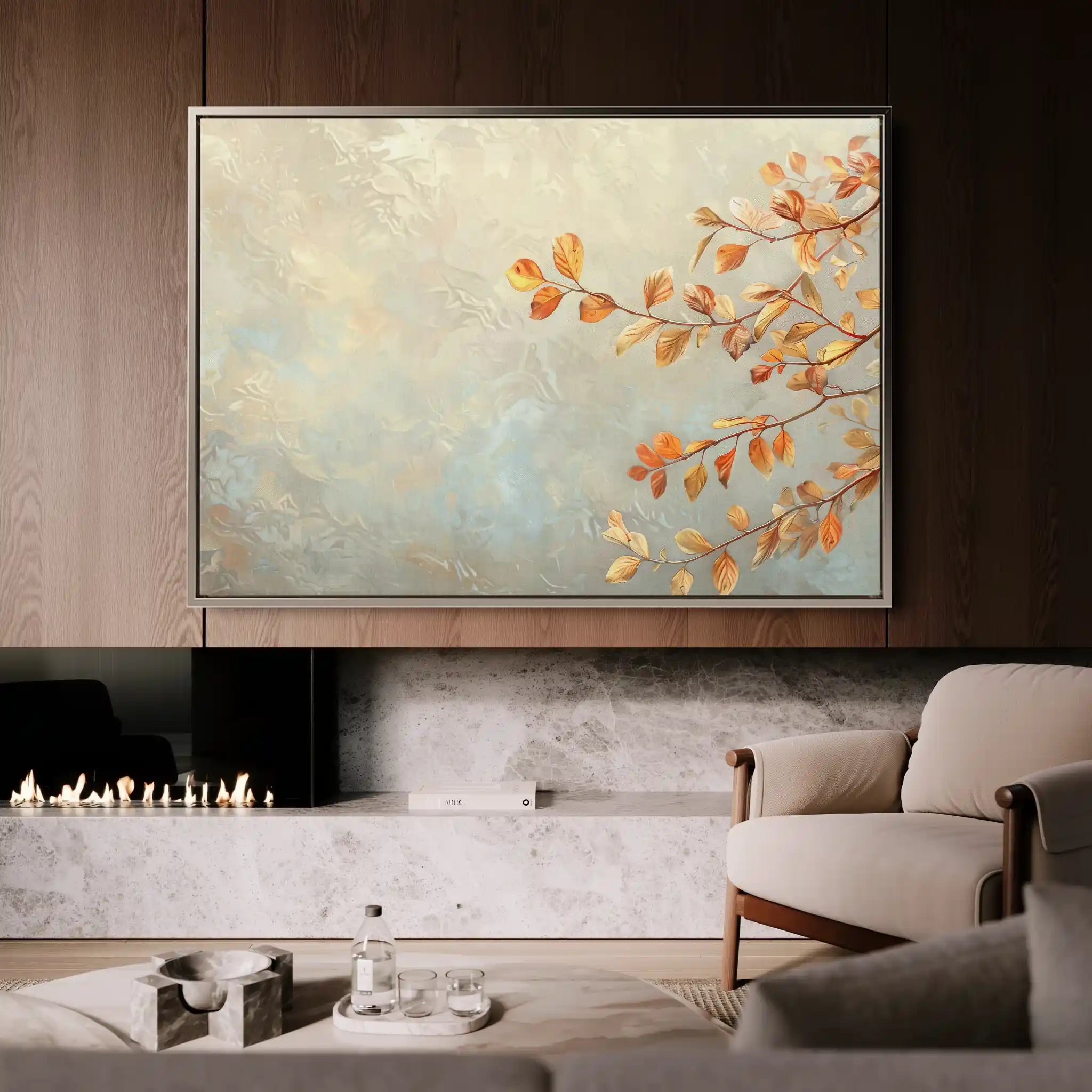 Floral Canvas Wall Art WAD489-F 90 x 60 cm / Stretched on hidden frame