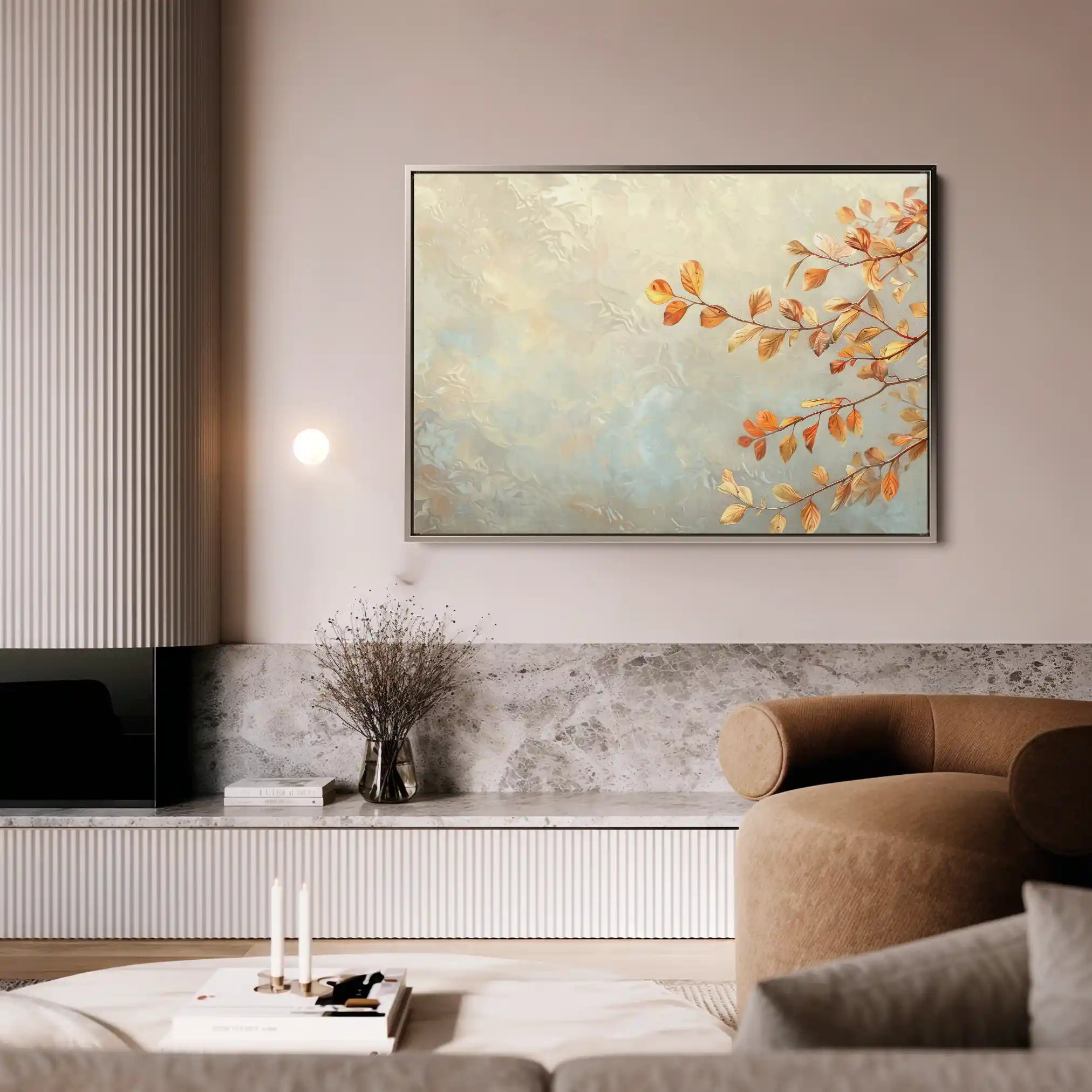 Floral Canvas Wall Art WAD489-F 90 x 60 cm / Stretched on hidden frame