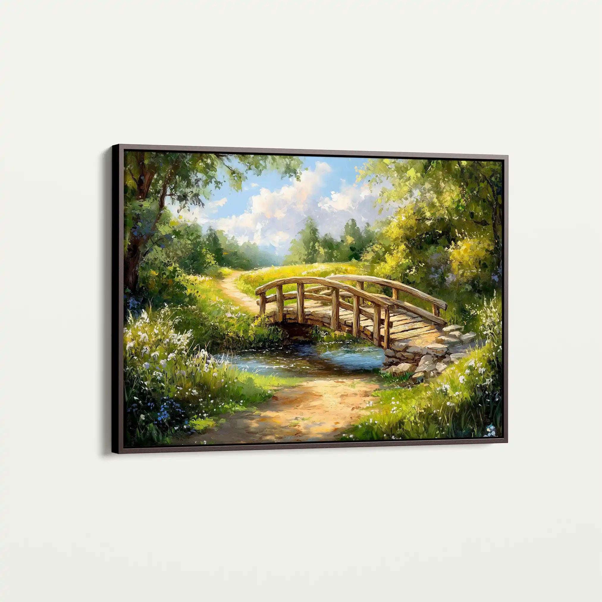 Landscape 489 Canvas Art 90 x 60 cm / Stretched on hidden frame