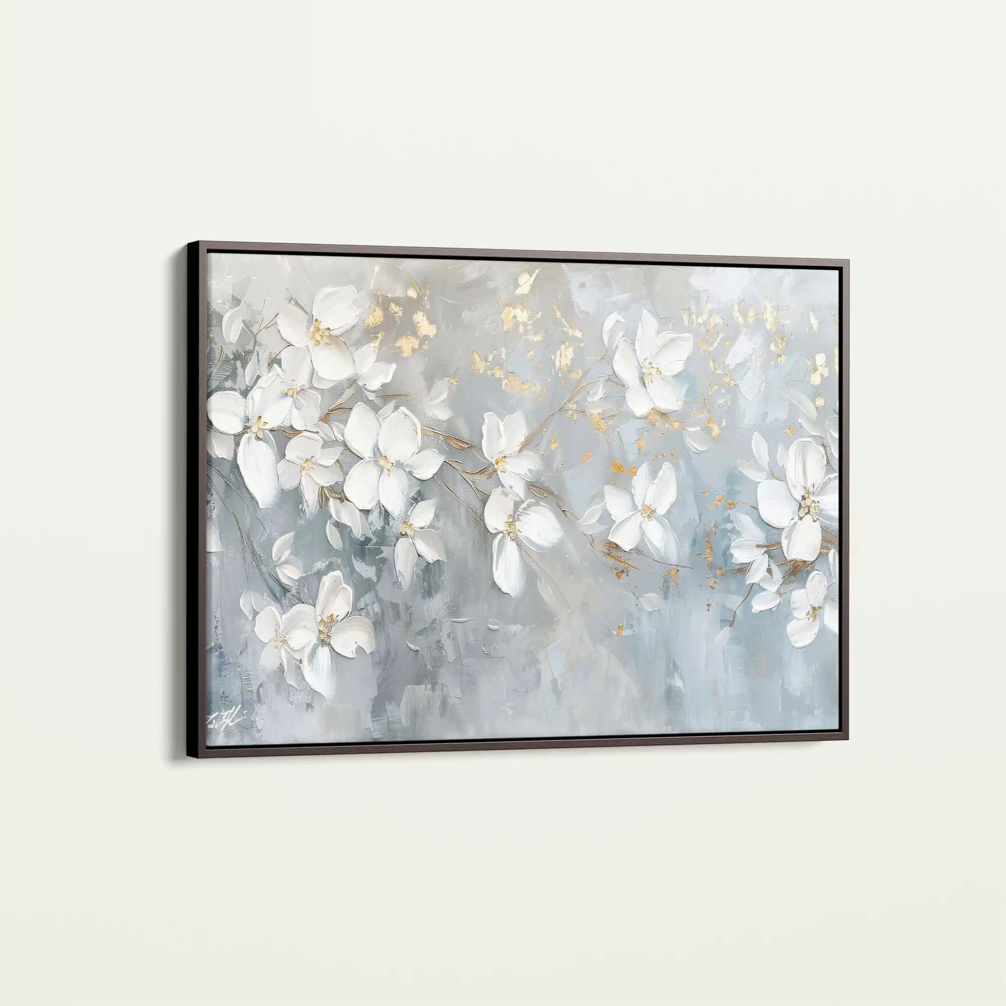 Floral Canvas Wall Art WAD490-F 90 x 60 cm / Stretched on hidden frame