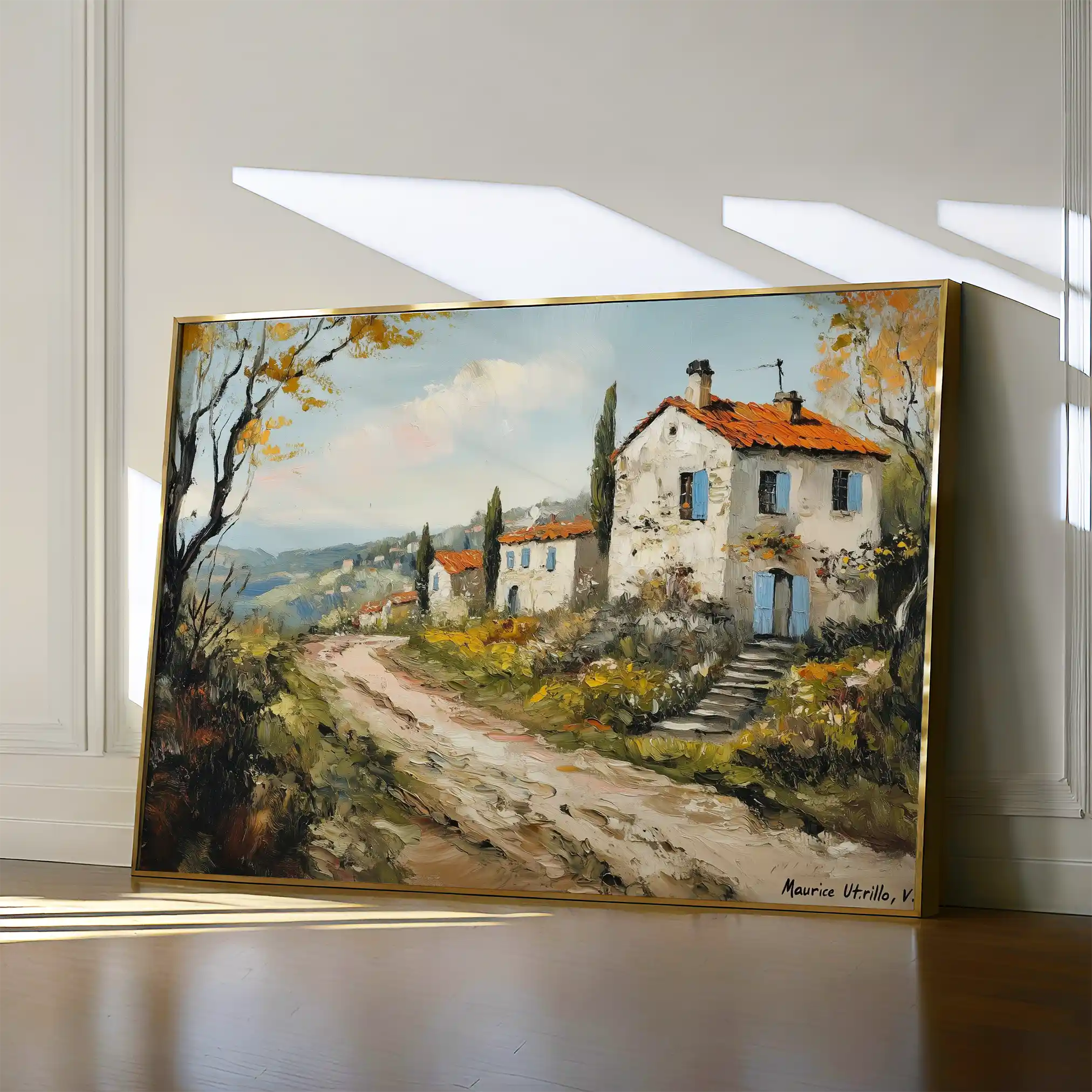 Landscape 490 Canvas Art 90 x 60 cm / Stretched on hidden frame