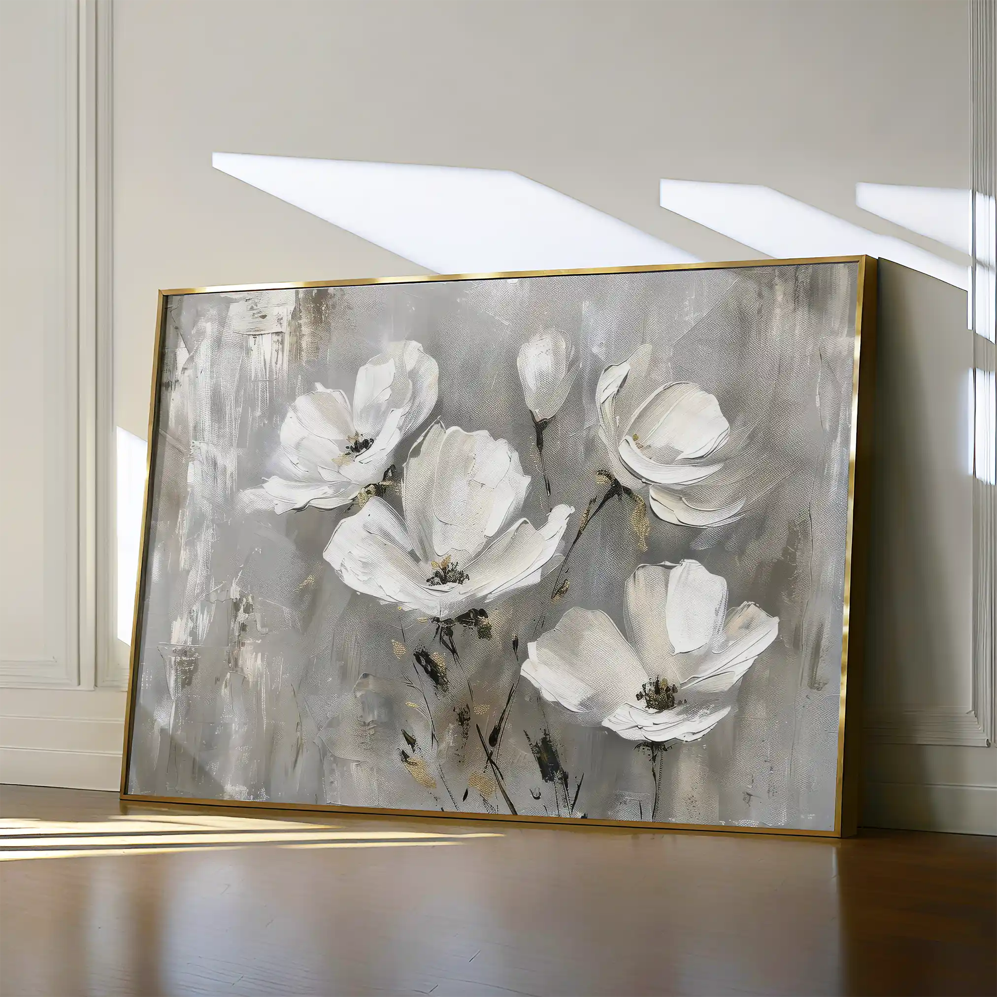 Floral Canvas Wall Art WAD492-F 90 x 60 cm / Stretched on hidden frame