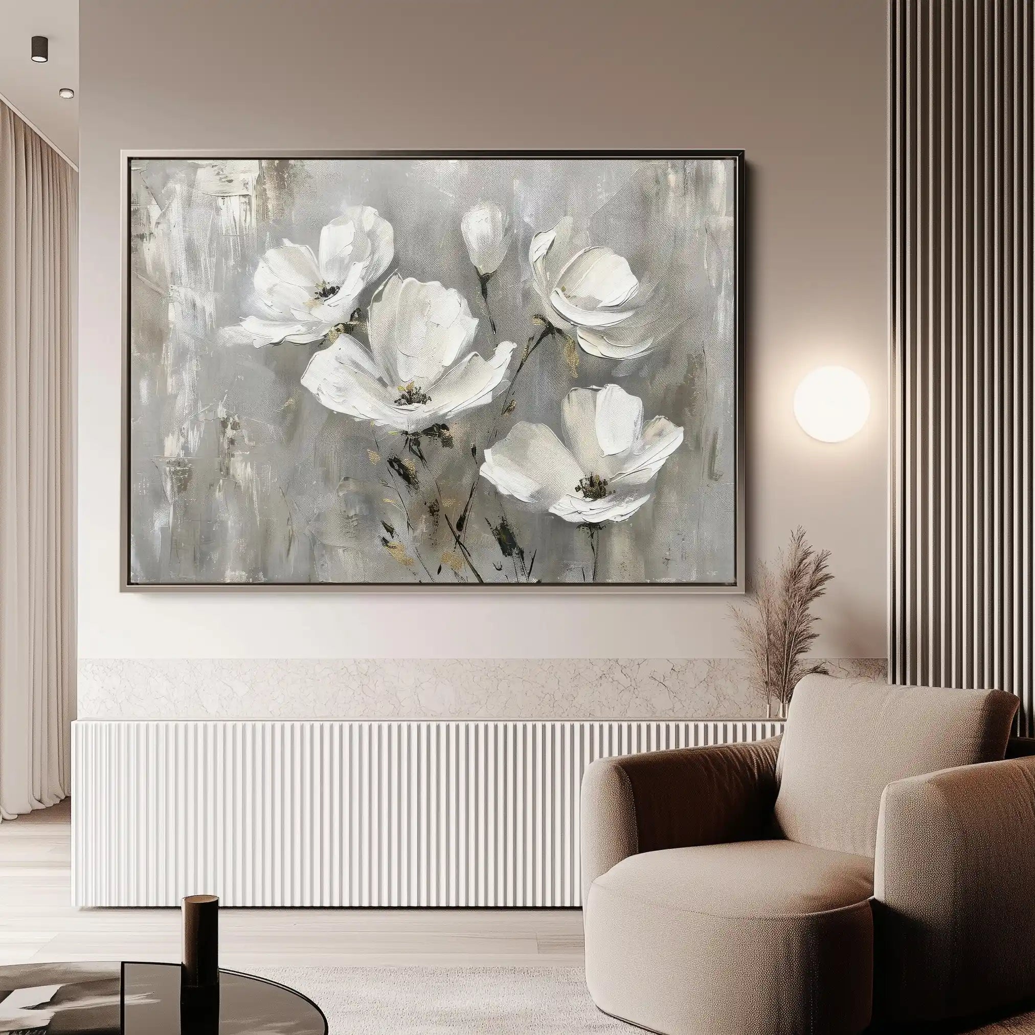 Floral Canvas Wall Art WAD492-F 90 x 60 cm / Stretched on hidden frame