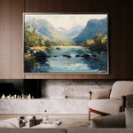 Landscape 492 Canvas Art 90 x 60 cm / Stretched on hidden frame