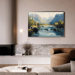 Landscape 492 Canvas Art 90 x 60 cm / Stretched on hidden frame