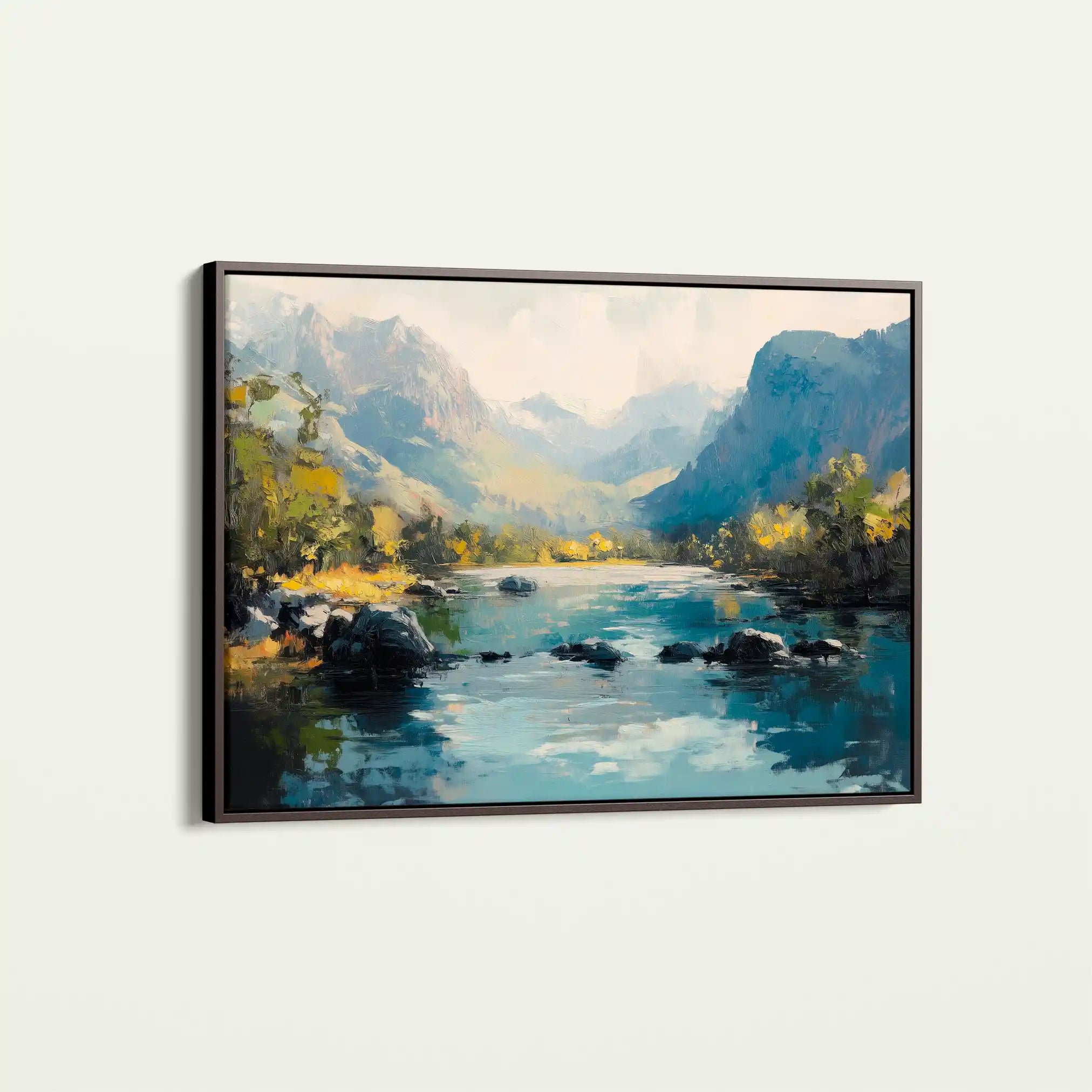 Landscape 492 Canvas Art 90 x 60 cm / Stretched on hidden frame