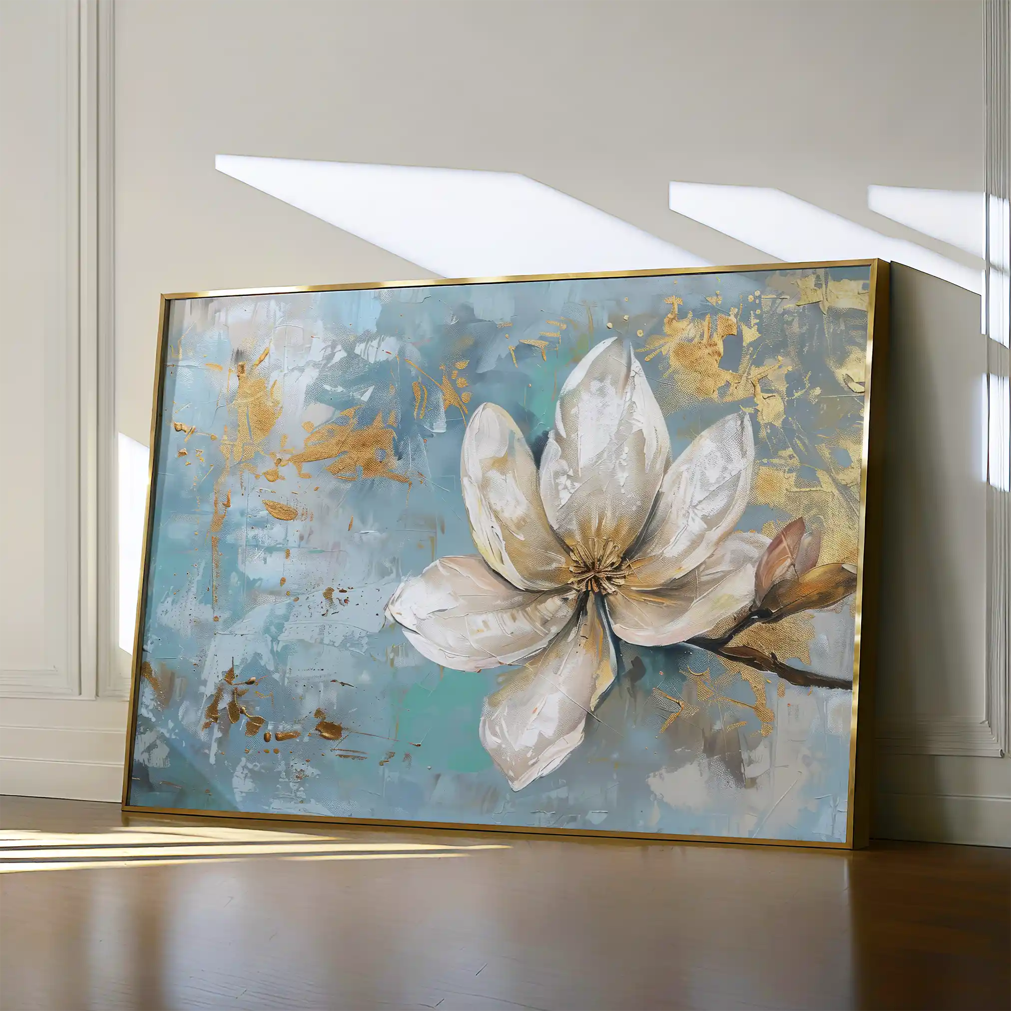 Floral Canvas Wall Art WAD494-F 90 x 60 cm / Stretched on hidden frame