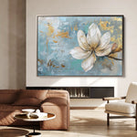 Floral Canvas Wall Art WAD494-F 90 x 60 cm / Stretched on hidden frame