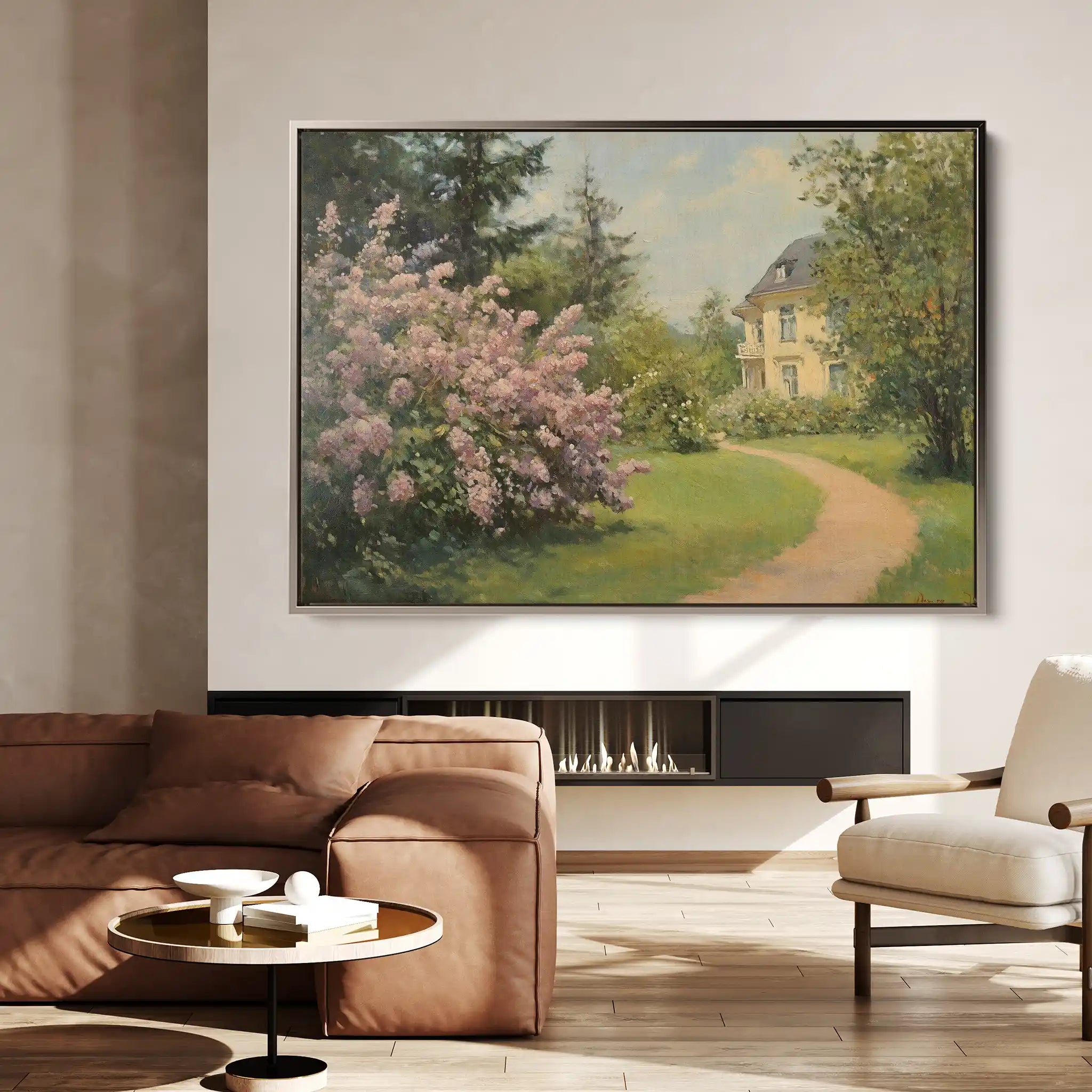 Landscape 495 Canvas Art 90 x 60 cm / Stretched on hidden frame