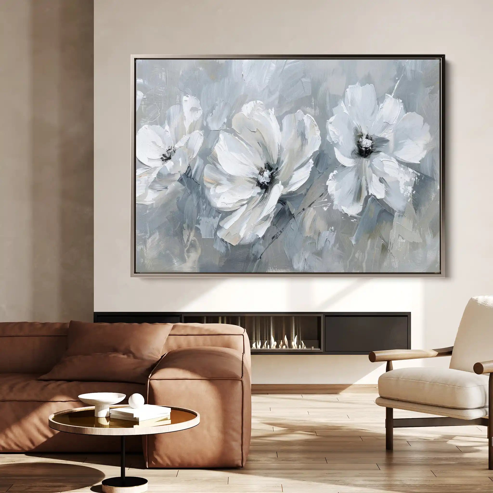 Floral Canvas Wall Art WAD496-F 90 x 60 cm / Stretched on hidden frame