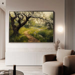 Landscape 496 Canvas Art 90 x 60 cm / Stretched on hidden frame