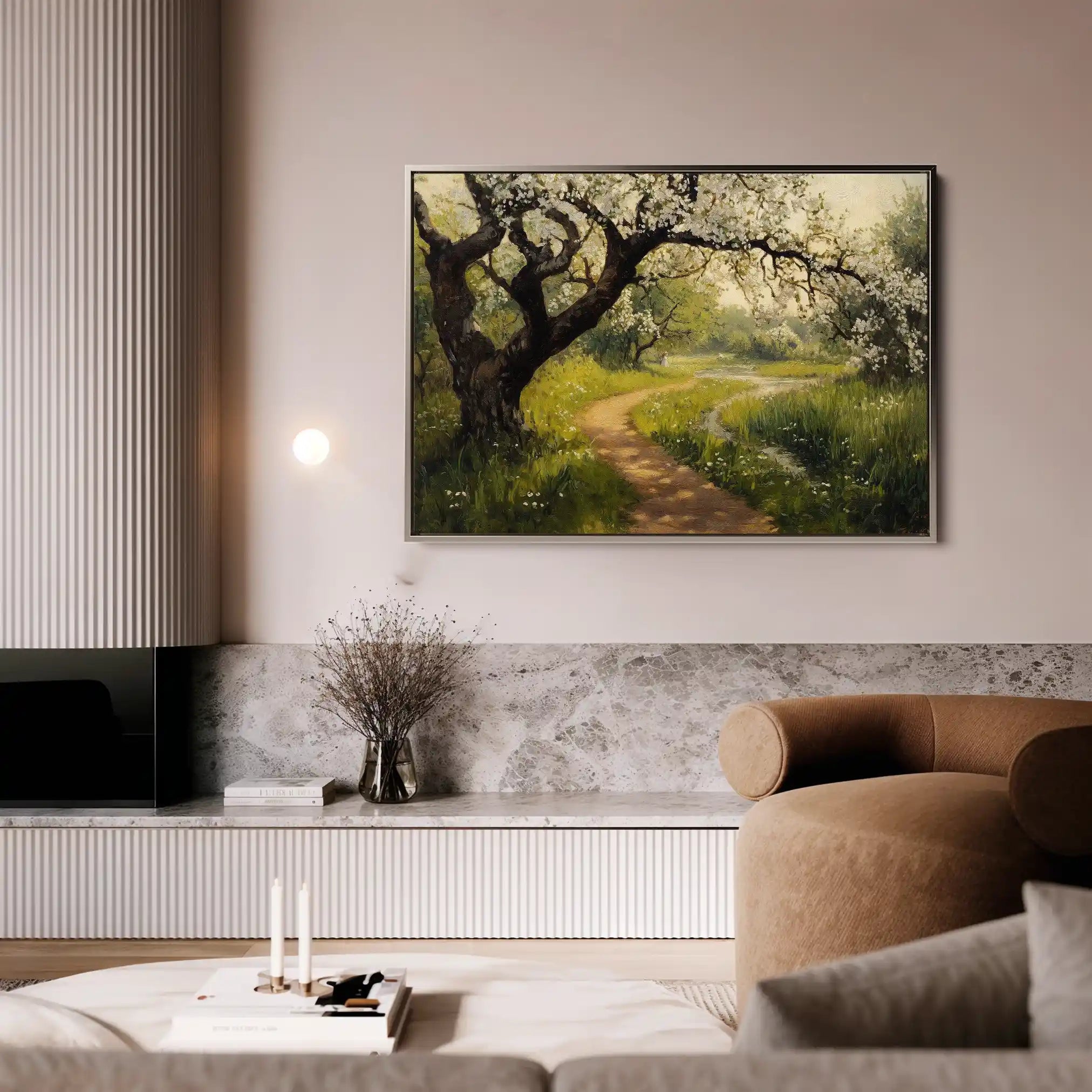 Landscape 496 Canvas Art 90 x 60 cm / Stretched on hidden frame