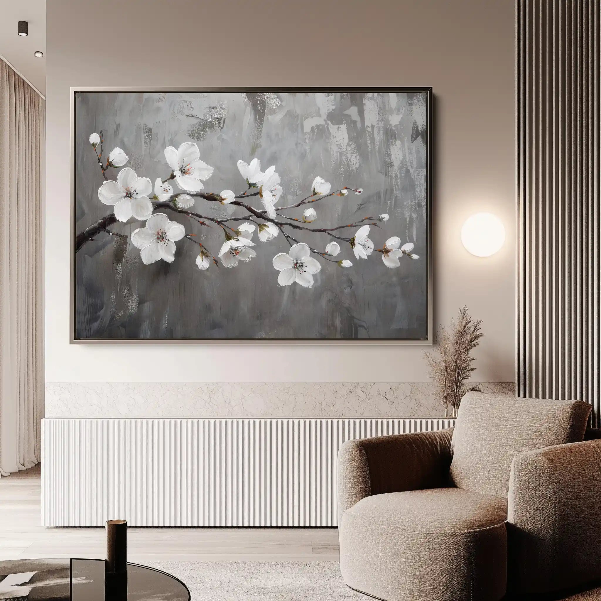 Floral Canvas Wall Art WAD497-F 90 x 60 cm / Stretched on hidden frame