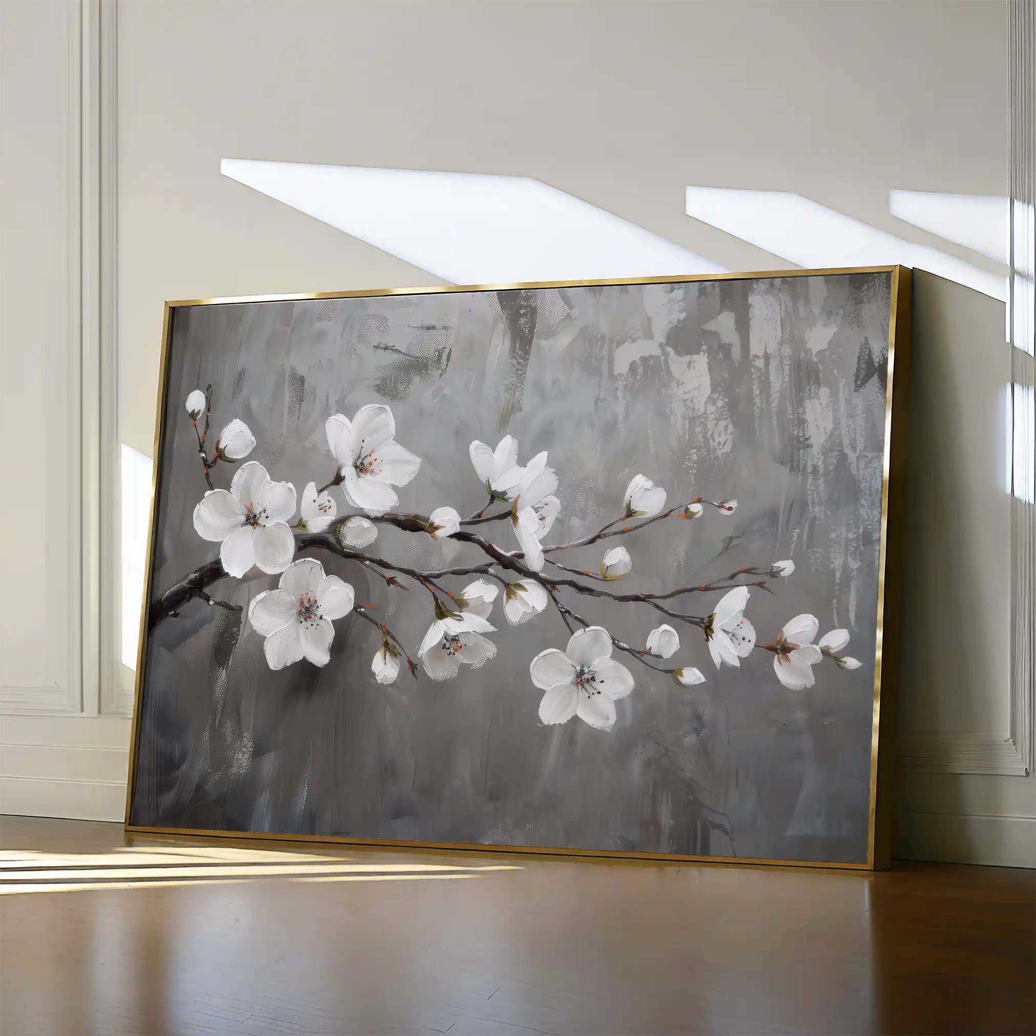 Floral Canvas Wall Art WAD497-F 90 x 60 cm / Stretched on hidden frame