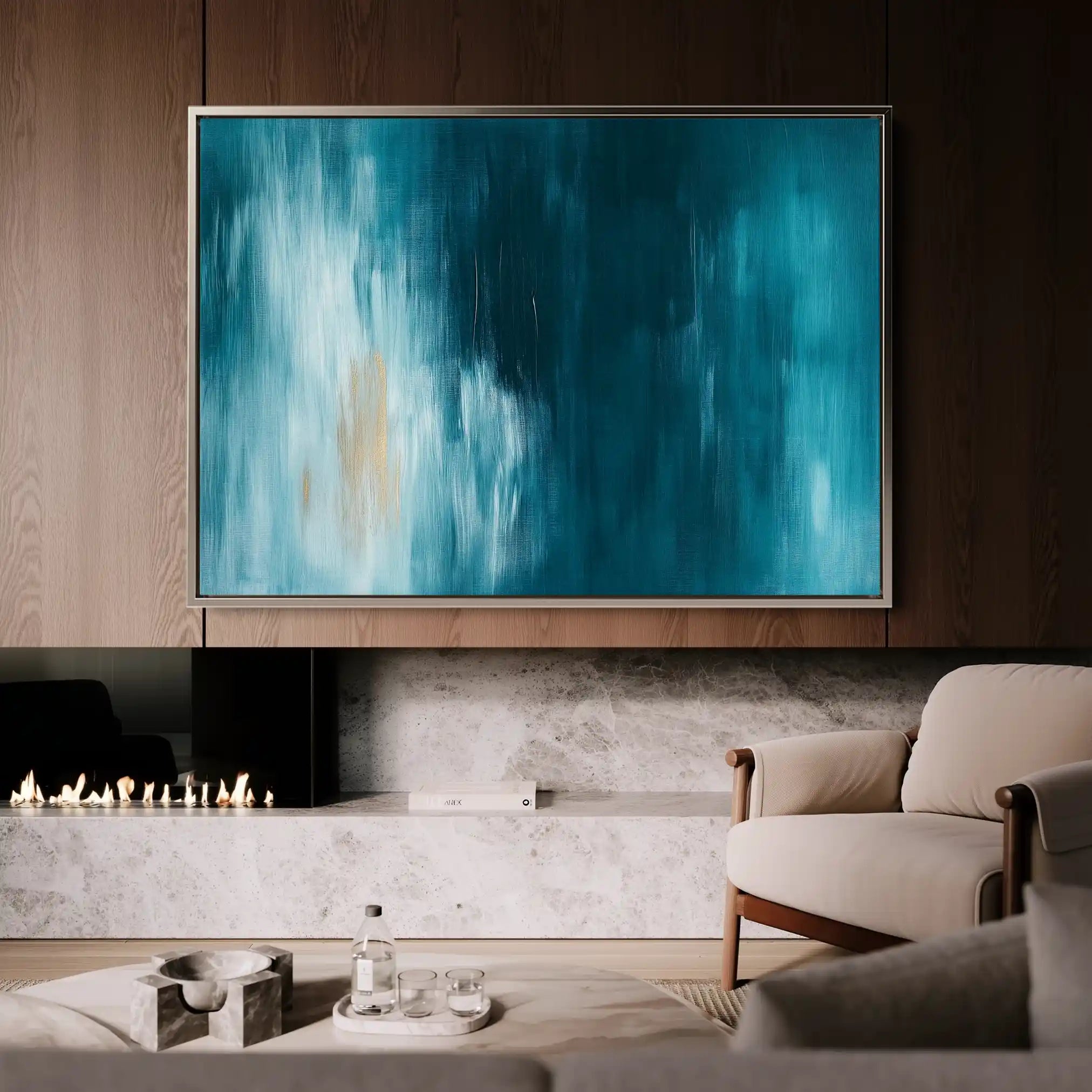 Abstract 498 Canvas Art 60 x 40 cm / Stretched on hidden frame