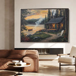Landscape 498 Canvas Art 90 x 60 cm / Stretched on hidden frame