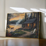 Landscape 498 Canvas Art 90 x 60 cm / Stretched on hidden frame