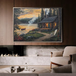 Landscape 498 Canvas Art 90 x 60 cm / Stretched on hidden frame