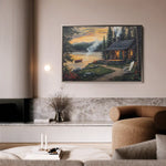 Landscape 498 Canvas Art 90 x 60 cm / Stretched on hidden frame