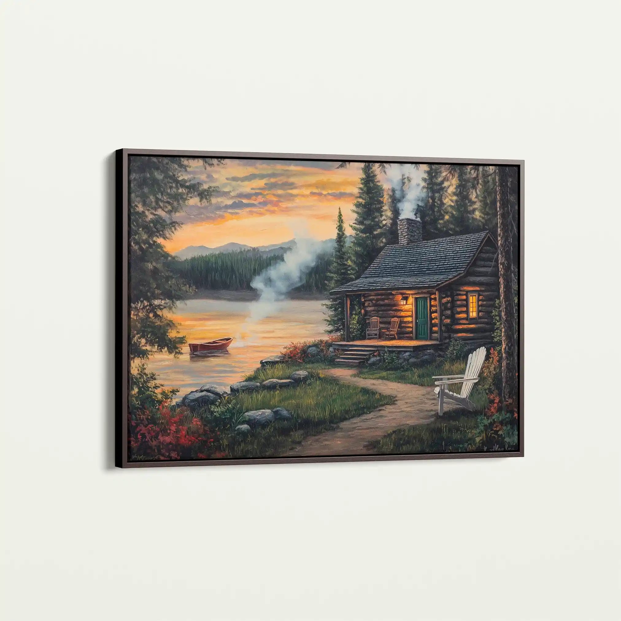 Landscape 498 Canvas Art 90 x 60 cm / Stretched on hidden frame