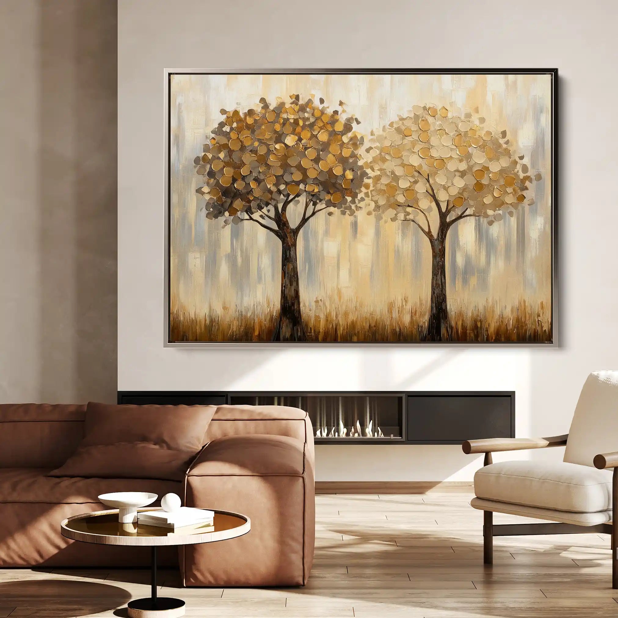 Landscape 499 Canvas Art 90 x 60 cm / Stretched on hidden frame