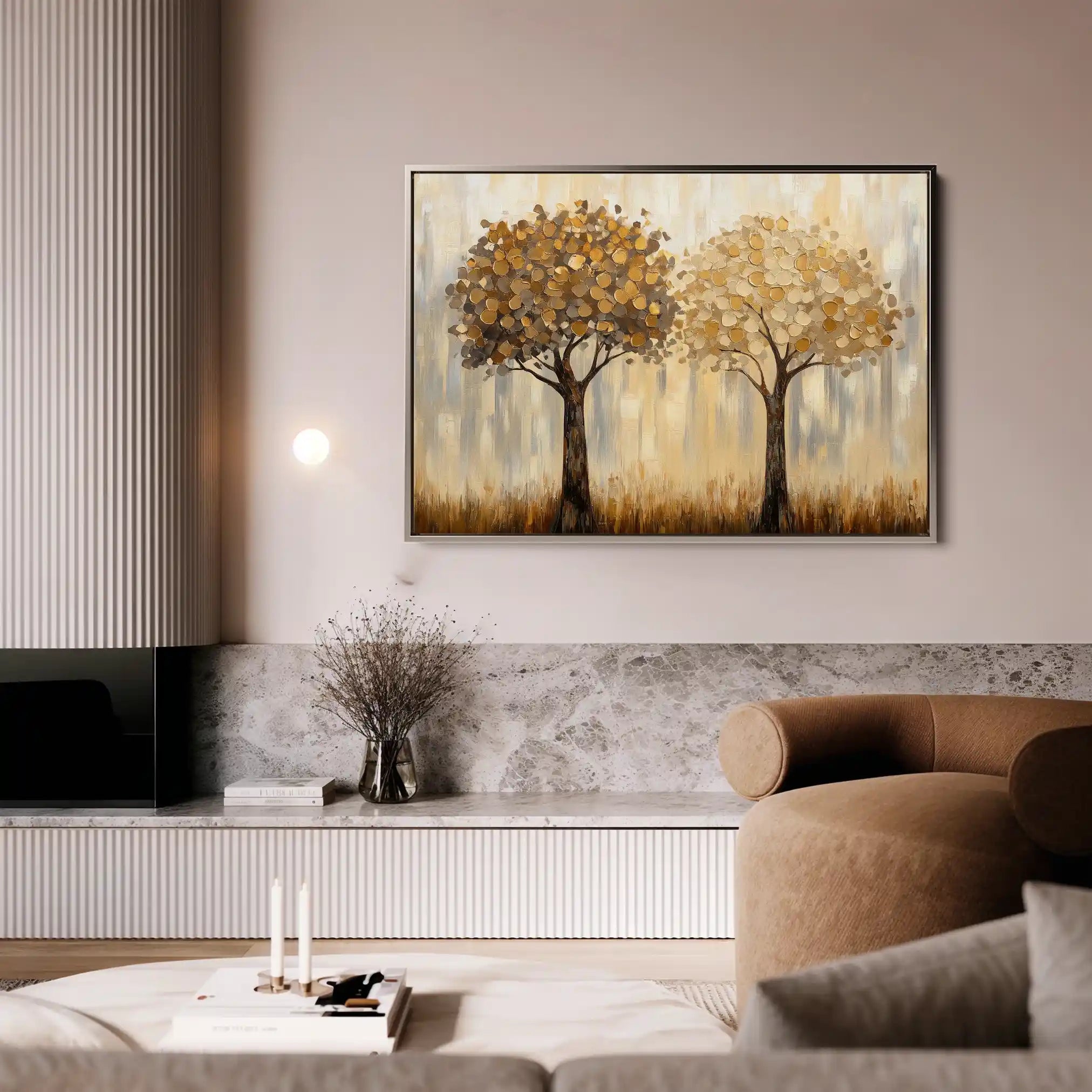Landscape 499 Canvas Art 90 x 60 cm / Stretched on hidden frame