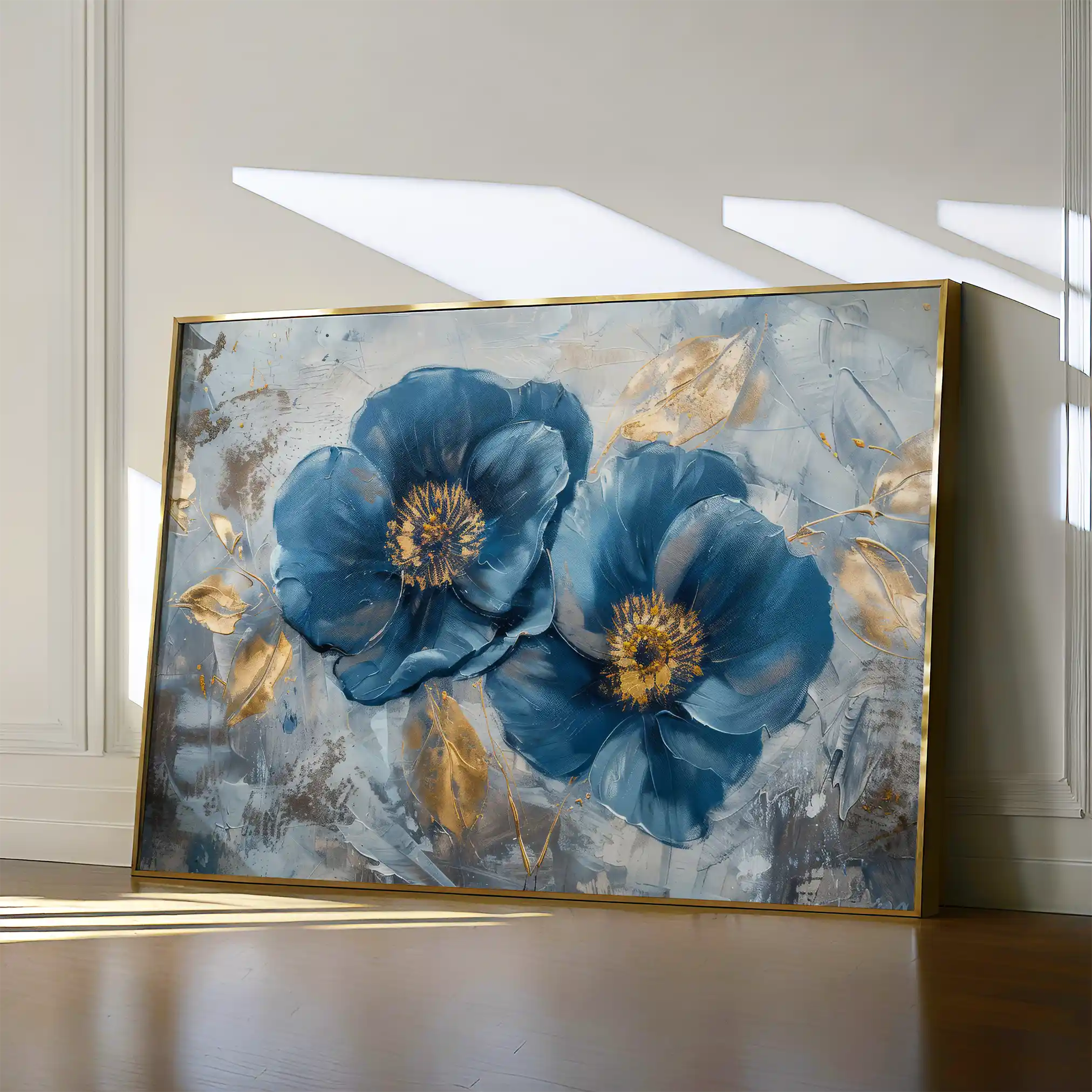 Floral Canvas Wall Art WAD500-F 90 x 60 cm / Stretched on hidden frame