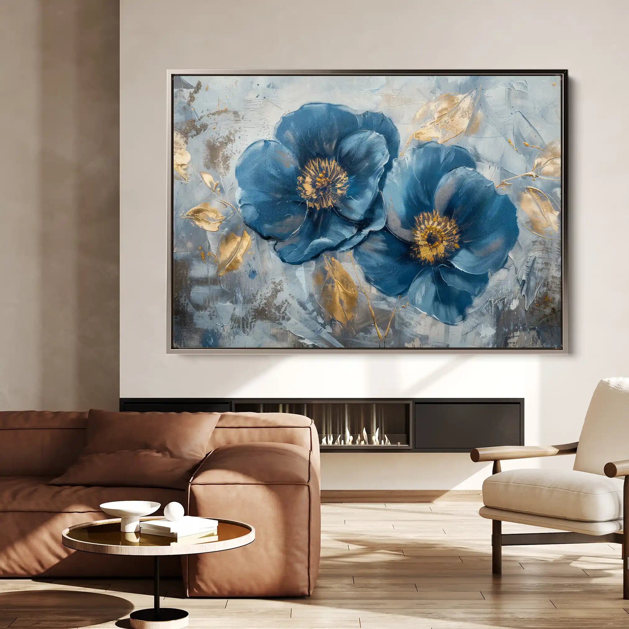 Floral Canvas Wall Art WAD500-F 90 x 60 cm / Stretched on hidden frame