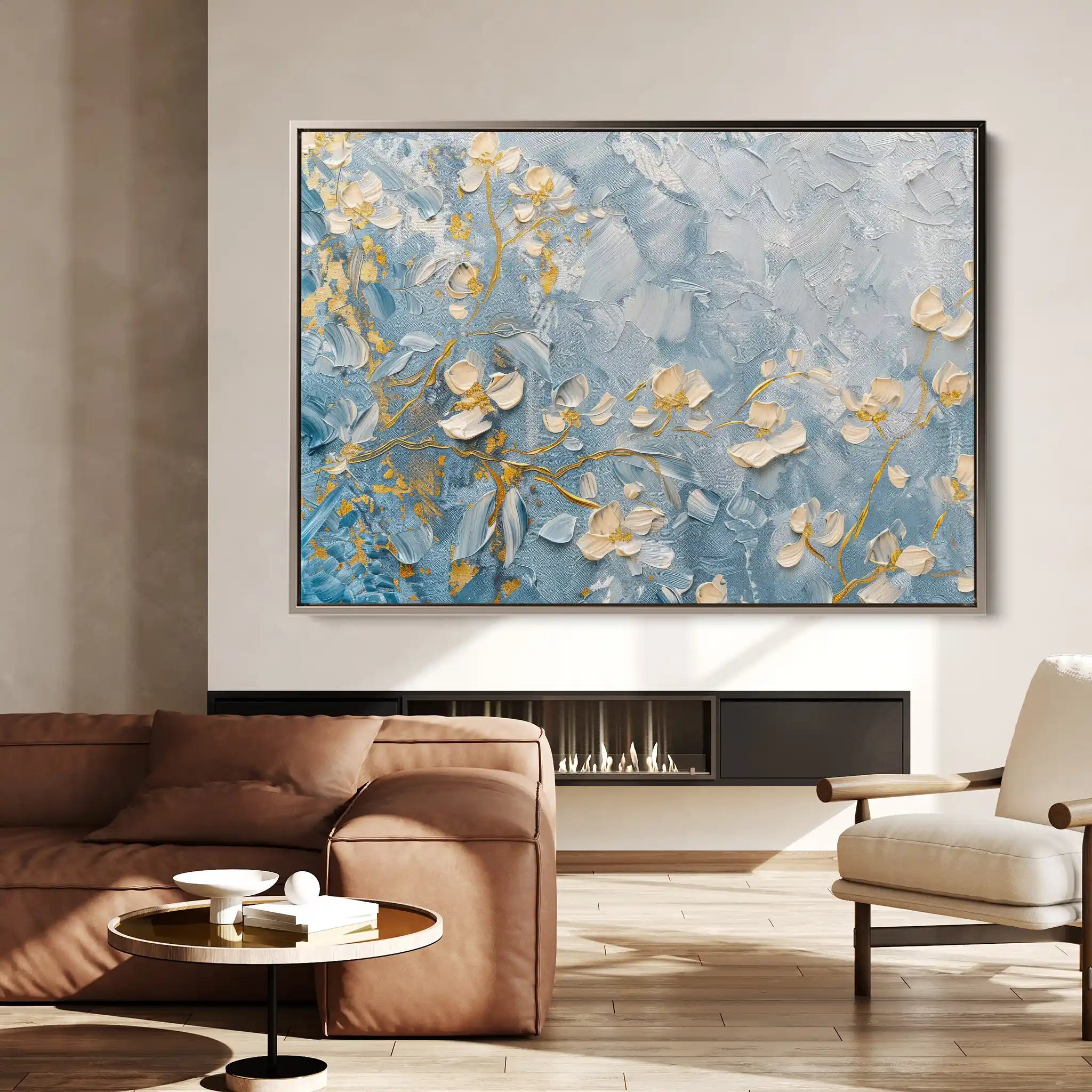 Floral Canvas Wall Art WAD502-F 90 x 60 cm / Stretched on hidden frame