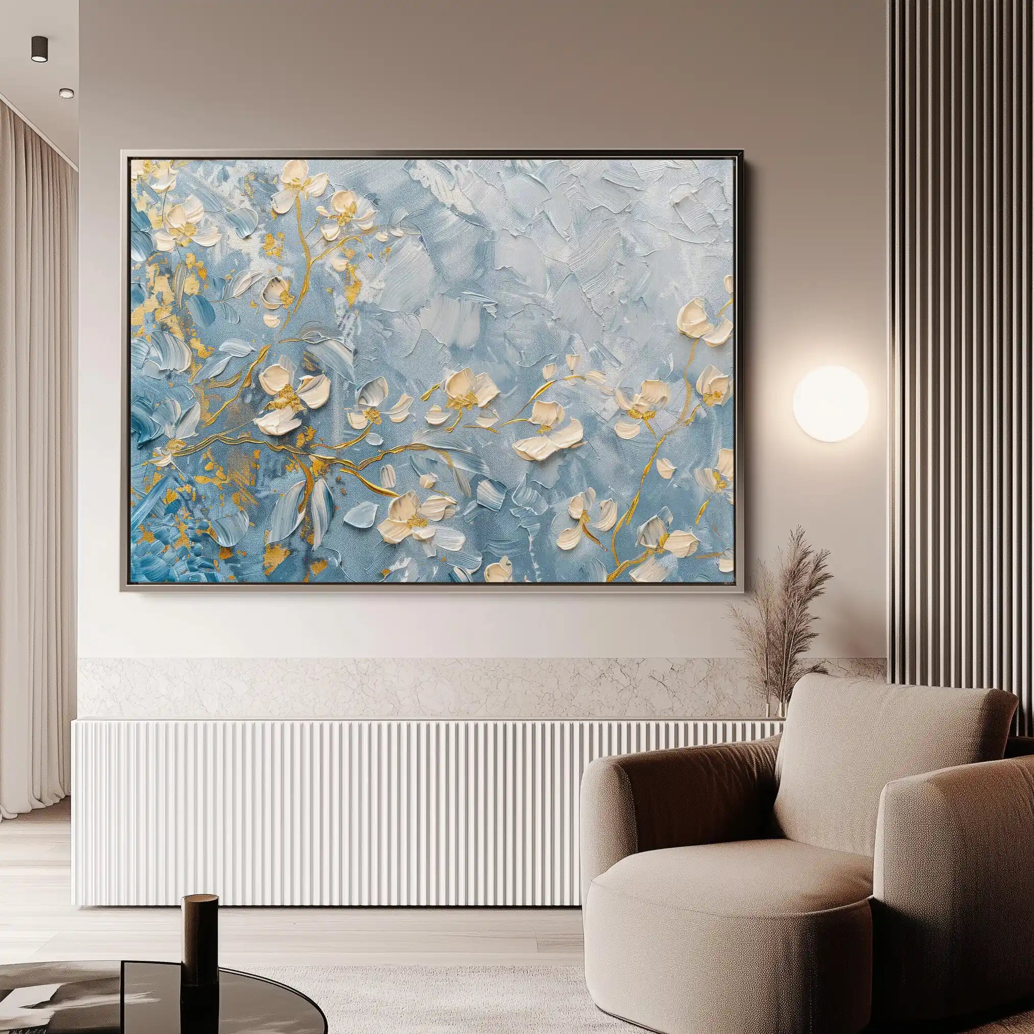 Floral Canvas Wall Art WAD502-F 90 x 60 cm / Stretched on hidden frame