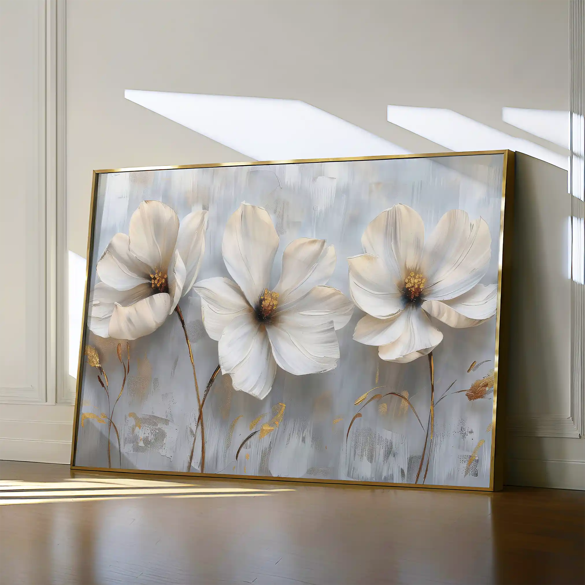 Floral Canvas Wall Art WAD503-F 90 x 60 cm / Stretched on hidden frame