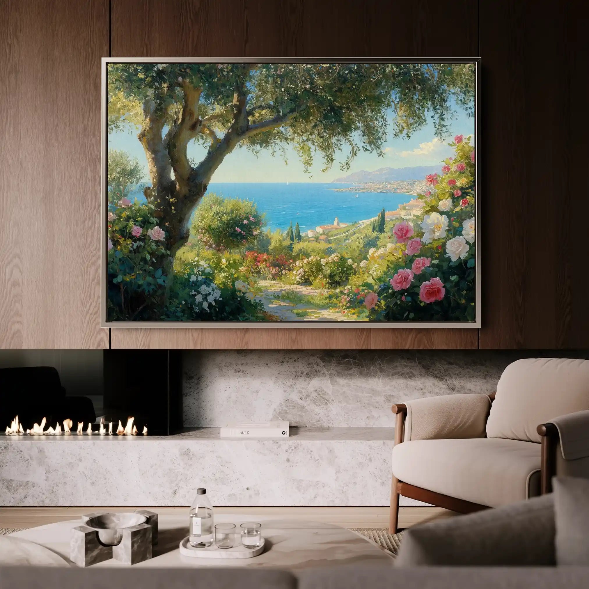 Landscape 504 Canvas Art 90 x 60 cm / Stretched on hidden frame