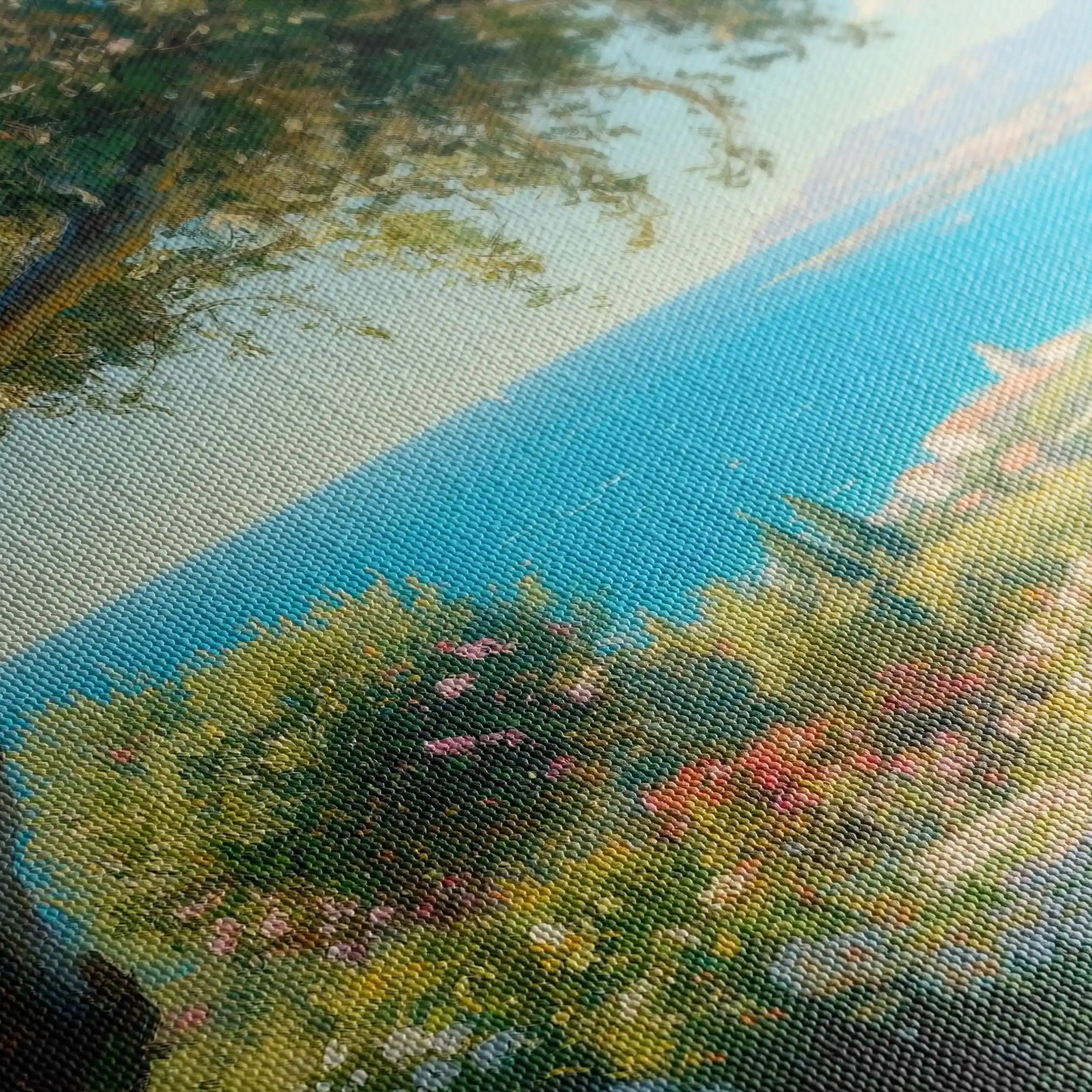 Landscape 504 Canvas Art 90 x 60 cm / Stretched on hidden frame