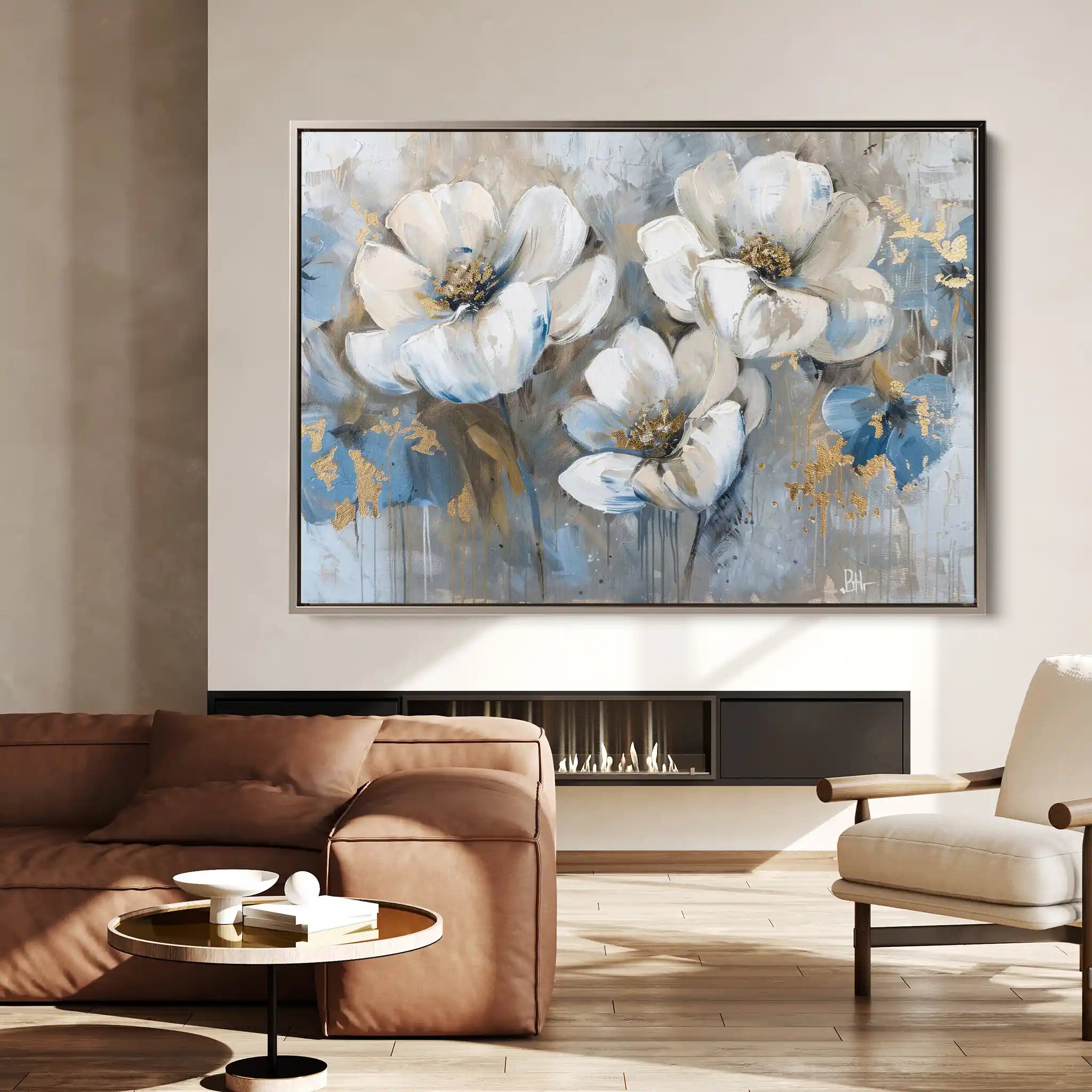 Floral Canvas Wall Art WAD505-F 90 x 60 cm / Stretched on hidden frame