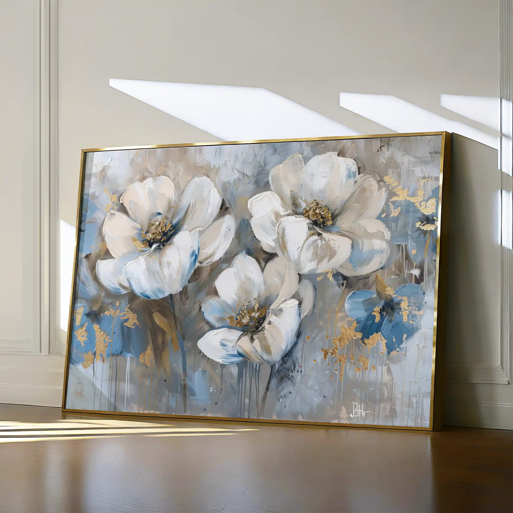 Floral Canvas Wall Art WAD505-F 90 x 60 cm / Stretched on hidden frame