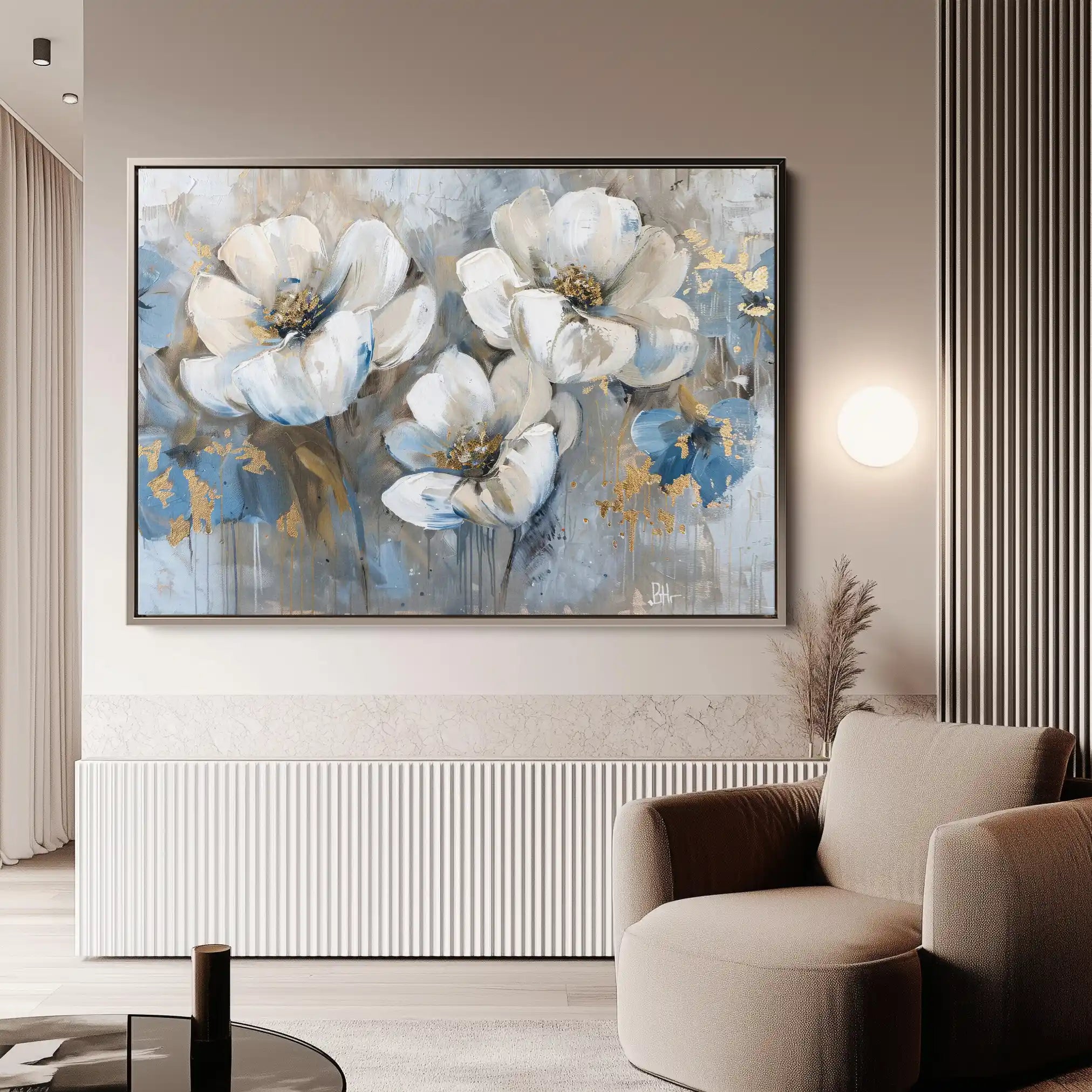 Floral Canvas Wall Art WAD505-F 90 x 60 cm / Stretched on hidden frame