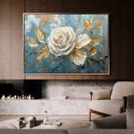 Floral Canvas Wall Art WAD507-F 90 x 60 cm / Stretched on hidden frame