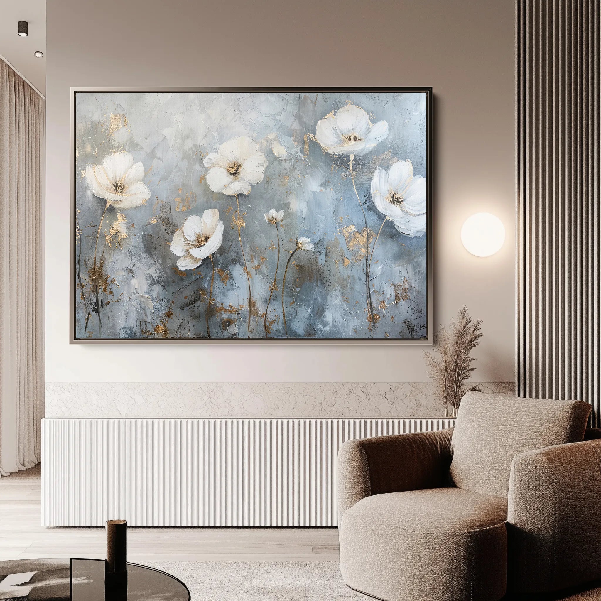 Floral Canvas Wall Art WAD509-F 90 x 60 cm / Stretched on hidden frame