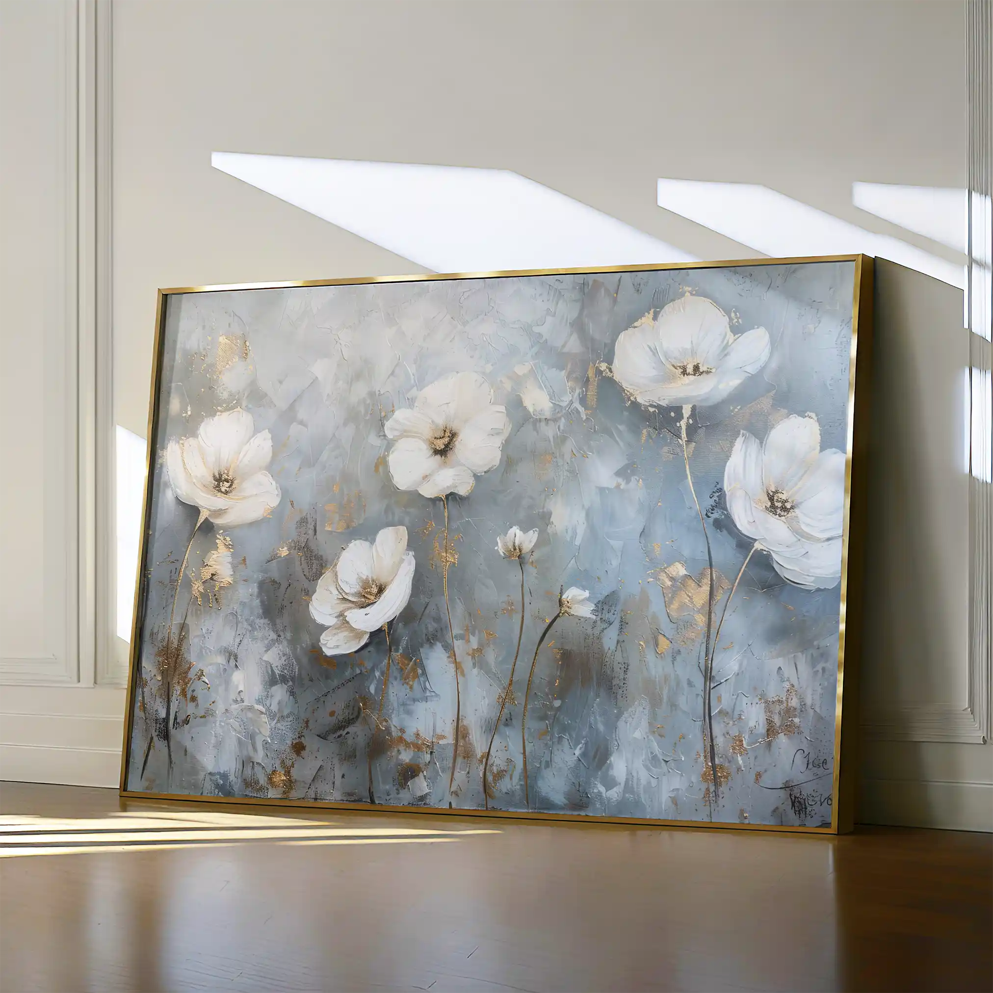 Floral Canvas Wall Art WAD509-F 90 x 60 cm / Stretched on hidden frame