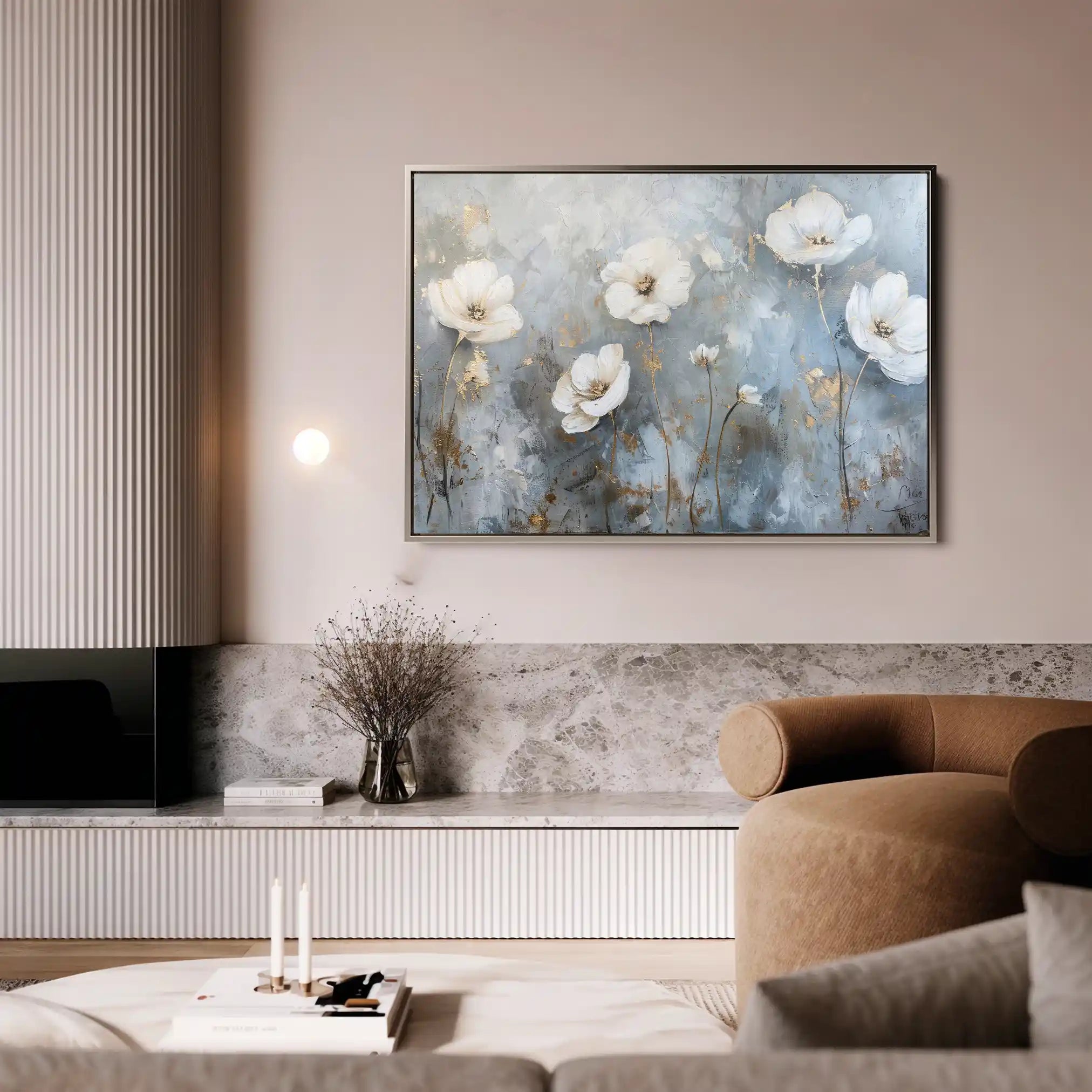 Floral Canvas Wall Art WAD509-F 90 x 60 cm / Stretched on hidden frame