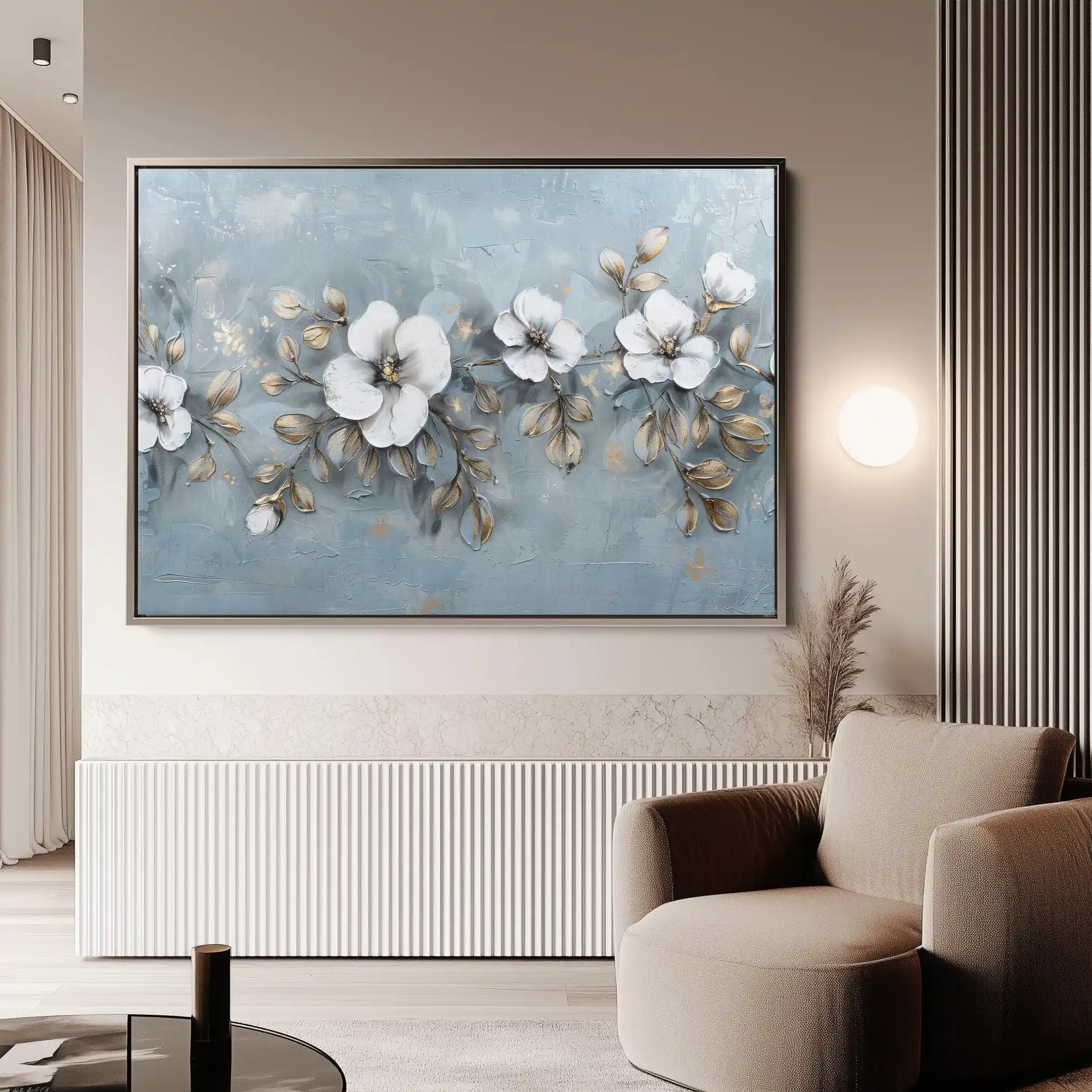 Floral Canvas Wall Art WAD510-F 90 x 60 cm / Stretched on hidden frame
