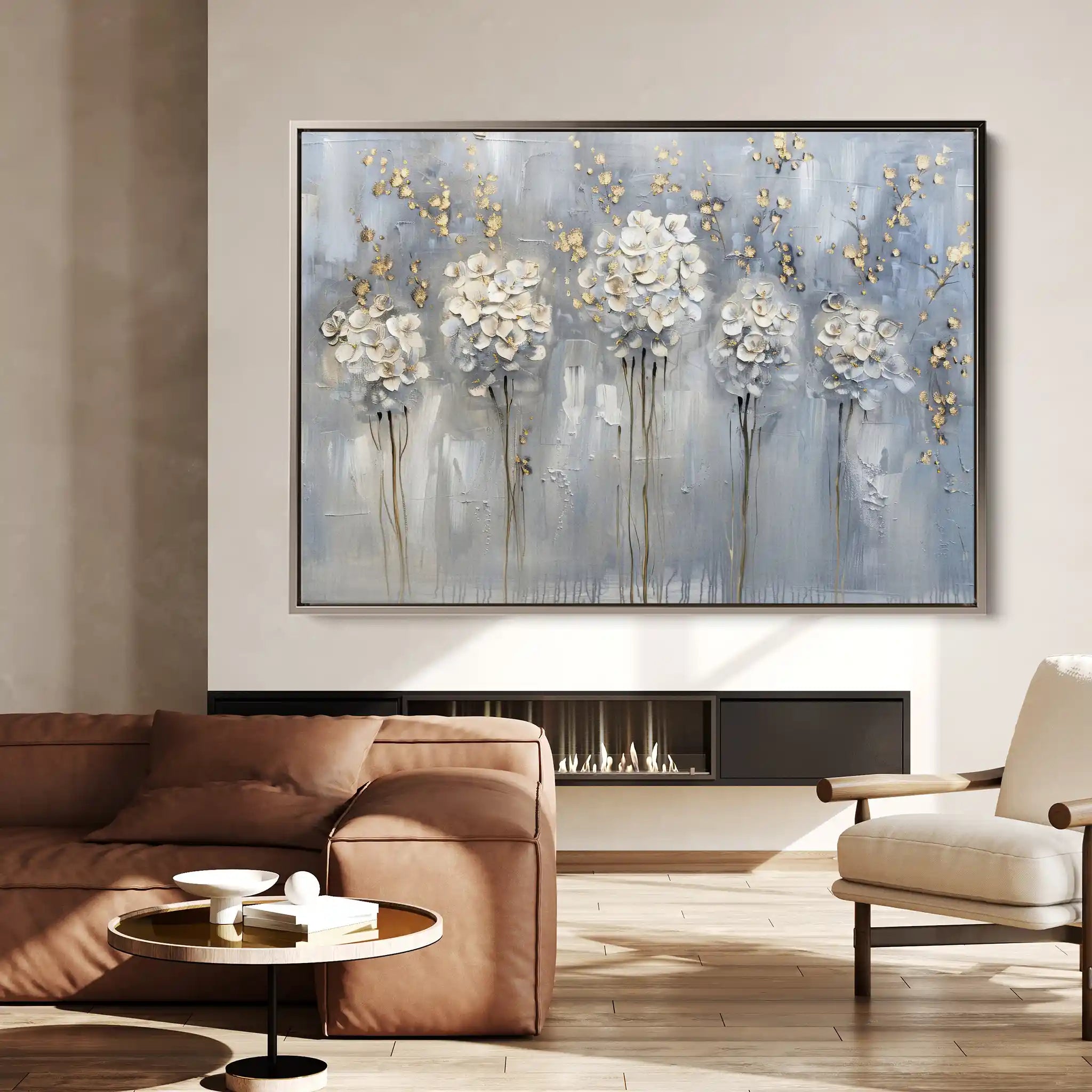Floral Canvas Wall Art WAD511-F 90 x 60 cm / Stretched on hidden frame