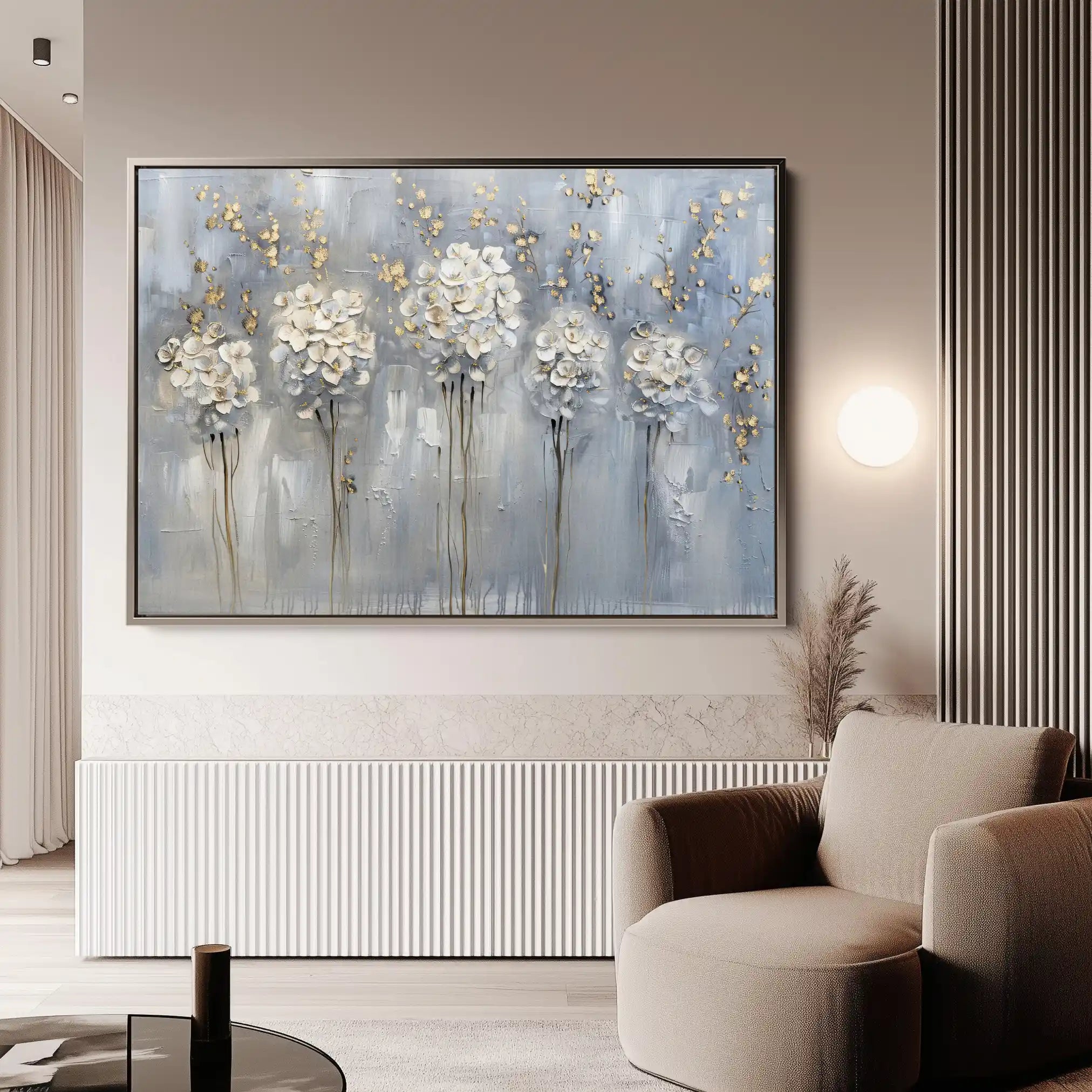 Floral Canvas Wall Art WAD511-F 90 x 60 cm / Stretched on hidden frame