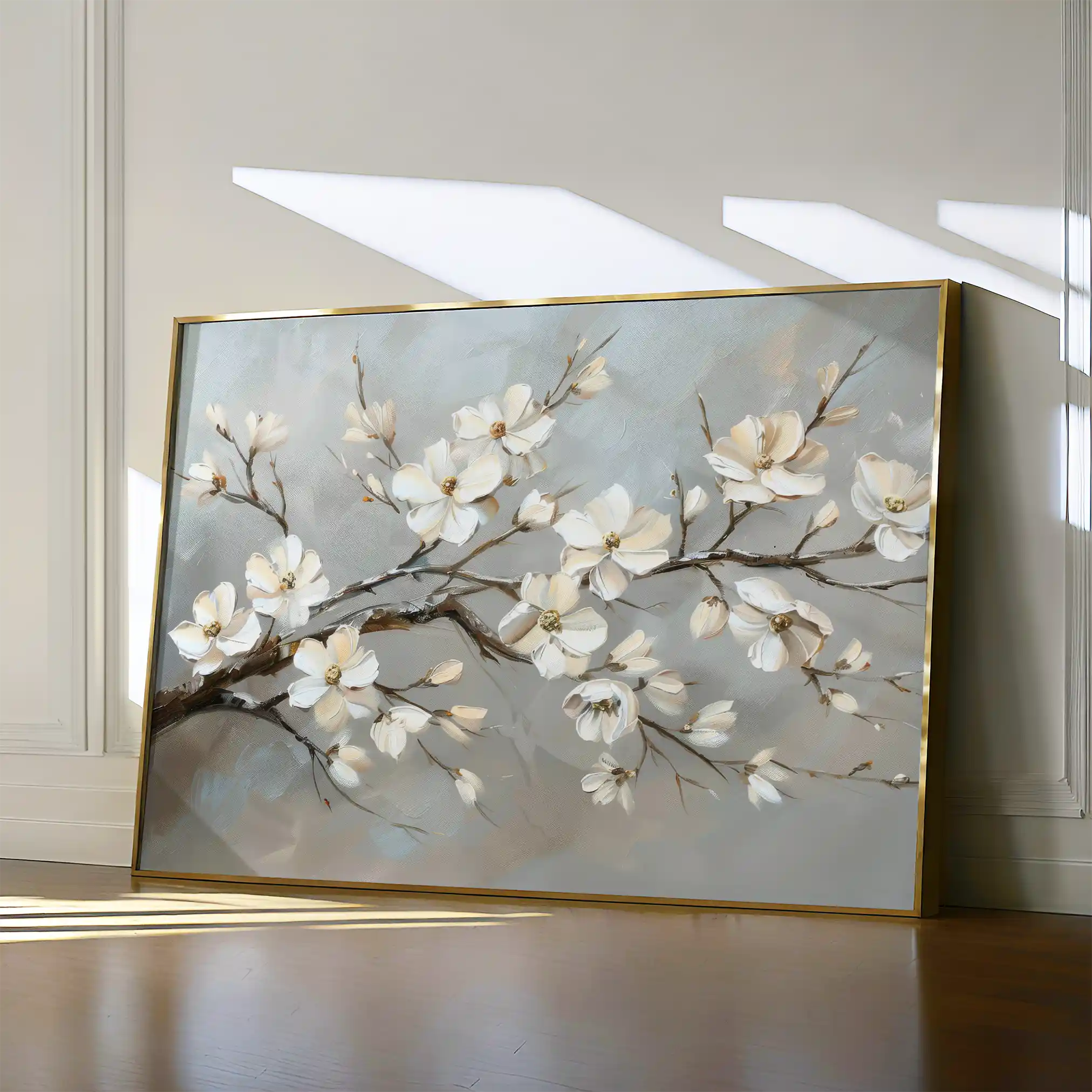 Floral Canvas Wall Art WAD513-F 90 x 60 cm / Stretched on hidden frame