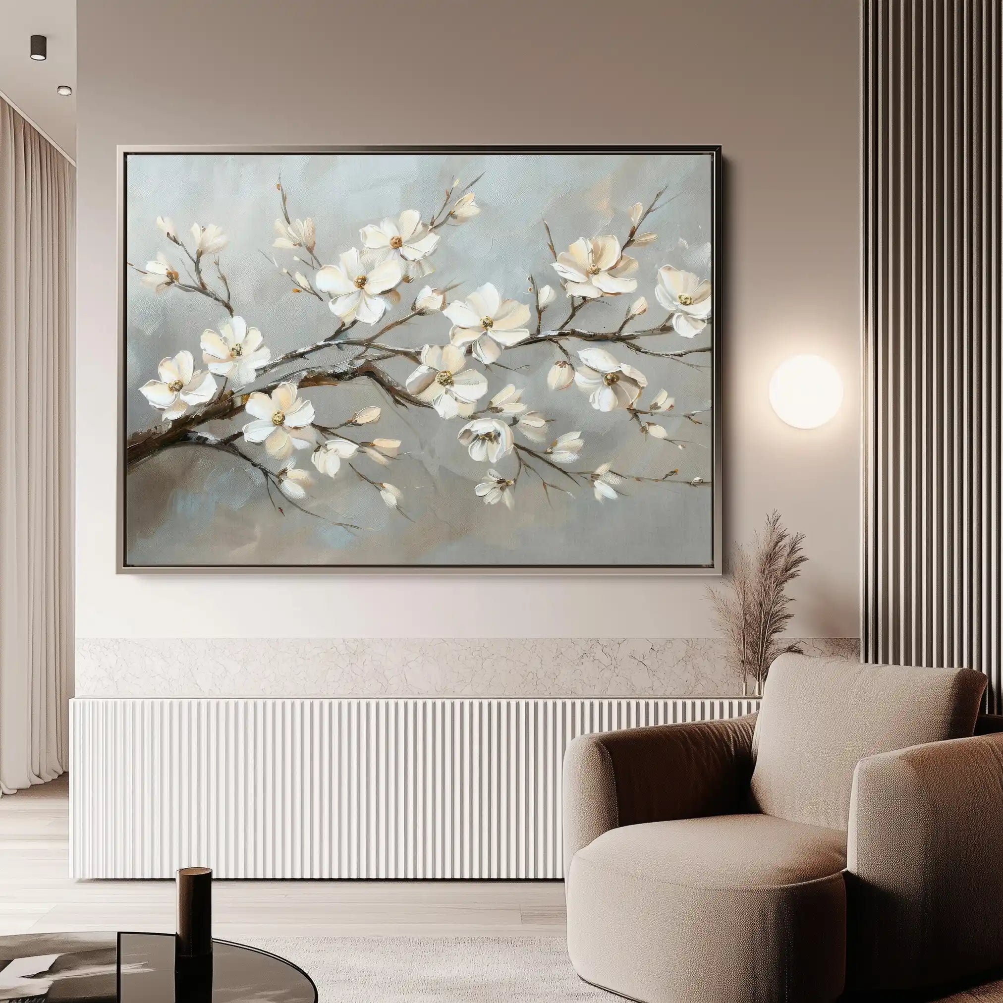 Floral Canvas Wall Art WAD513-F 90 x 60 cm / Stretched on hidden frame