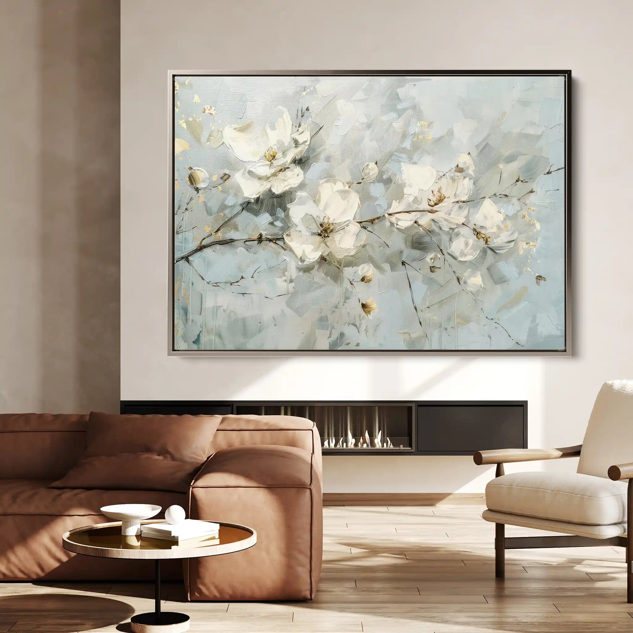 Floral Canvas Wall Art WAD514-F 90 x 60 cm / Stretched on hidden frame