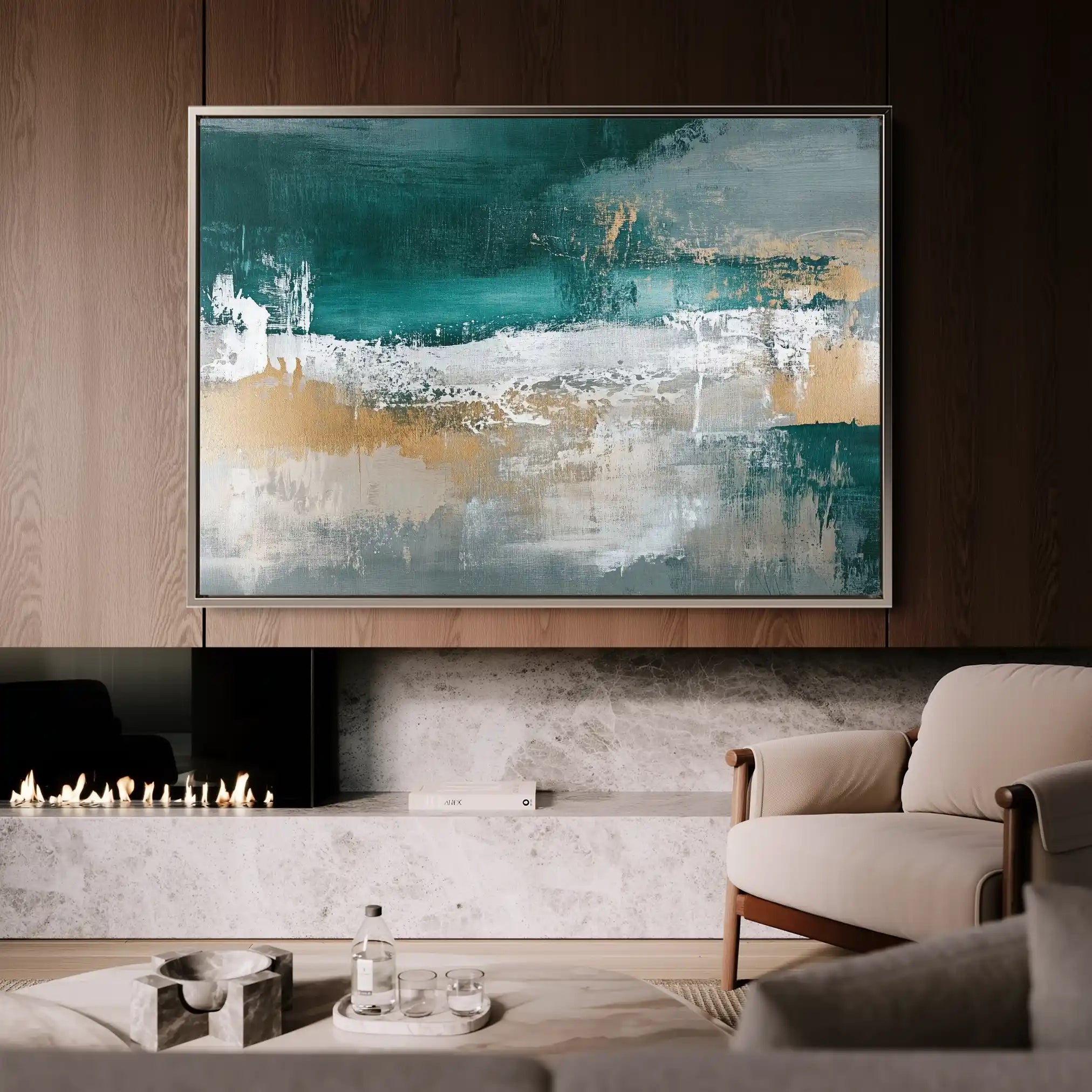 Abstract 515 Canvas Art 60 x 40 cm / Stretched on hidden frame