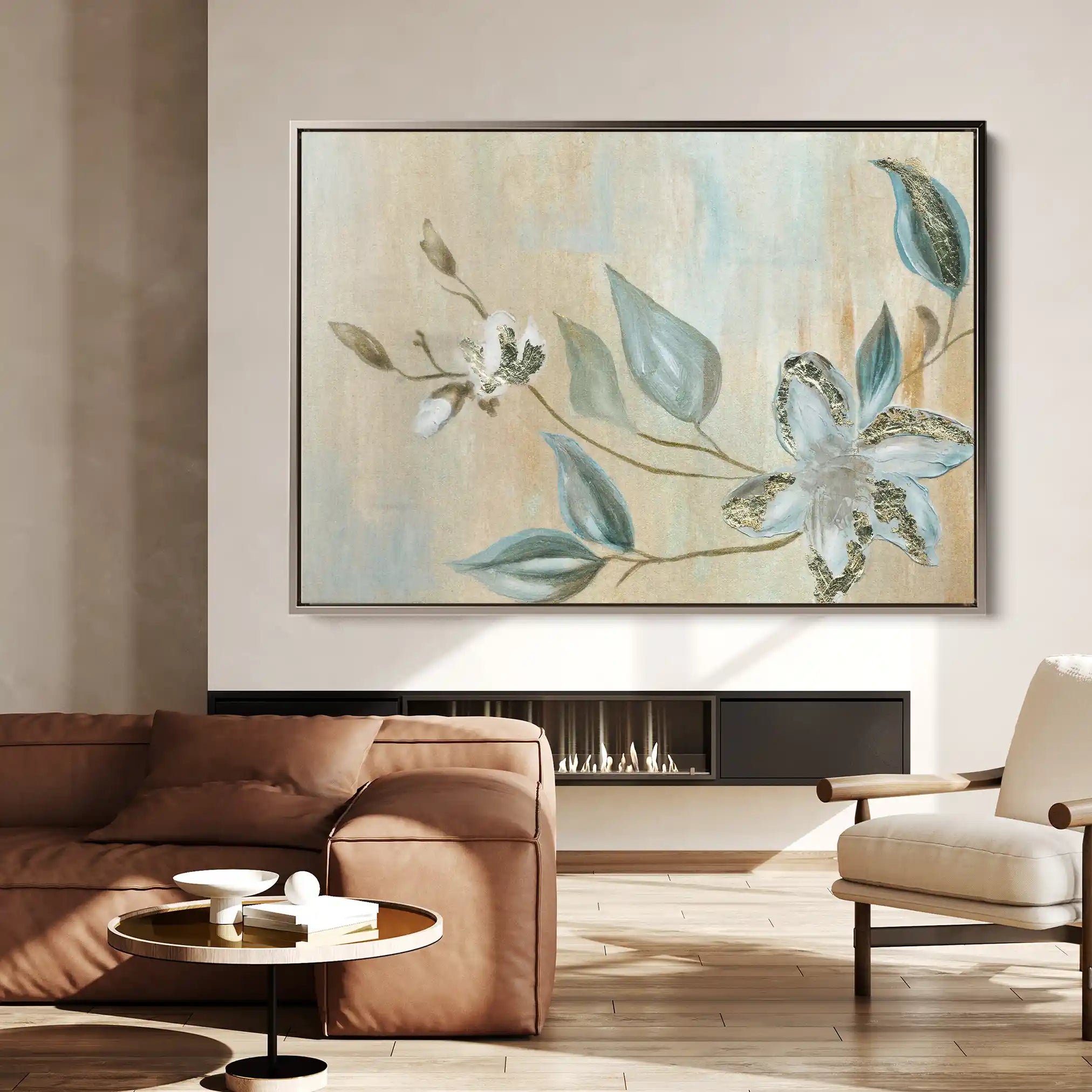 Floral Canvas Wall Art WAD515-F 90 x 60 cm / Stretched on hidden frame